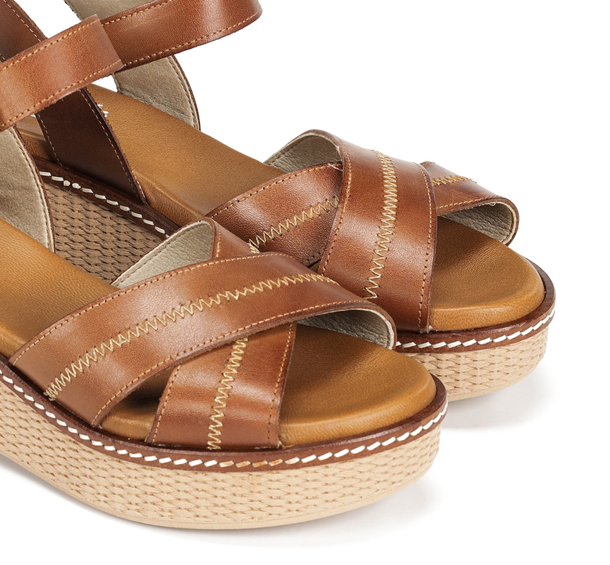 Dorking by Fluchos Nido D9640 sandale marron cuir plateforme