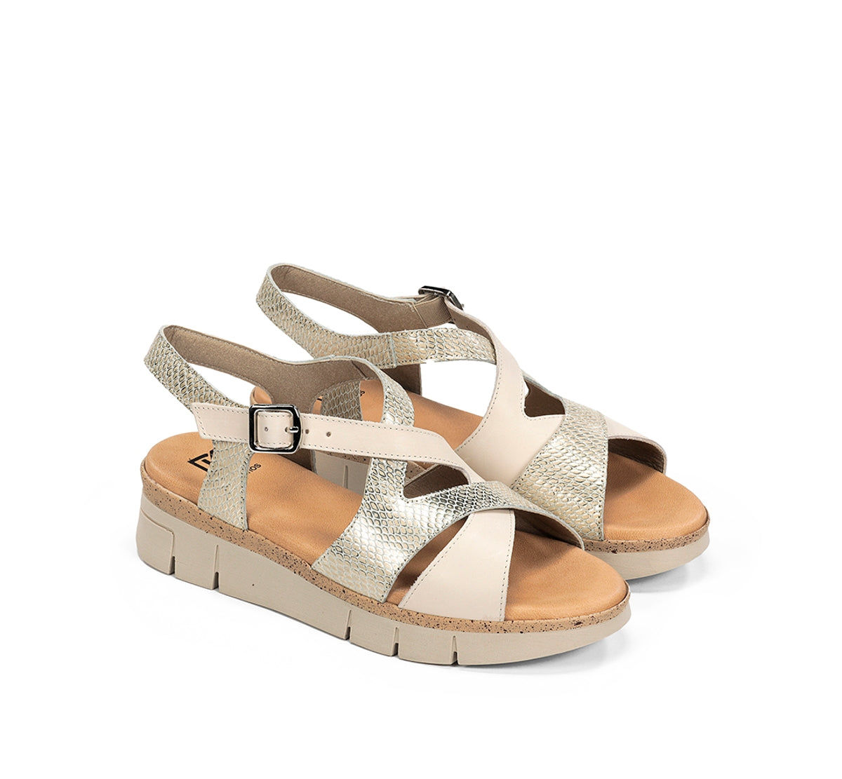 Dorking by Fluchos Klau D9485 sandale blanche femme