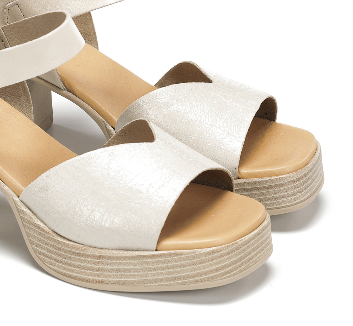 Dorking Diamond D9287 sandales blanc talon épais