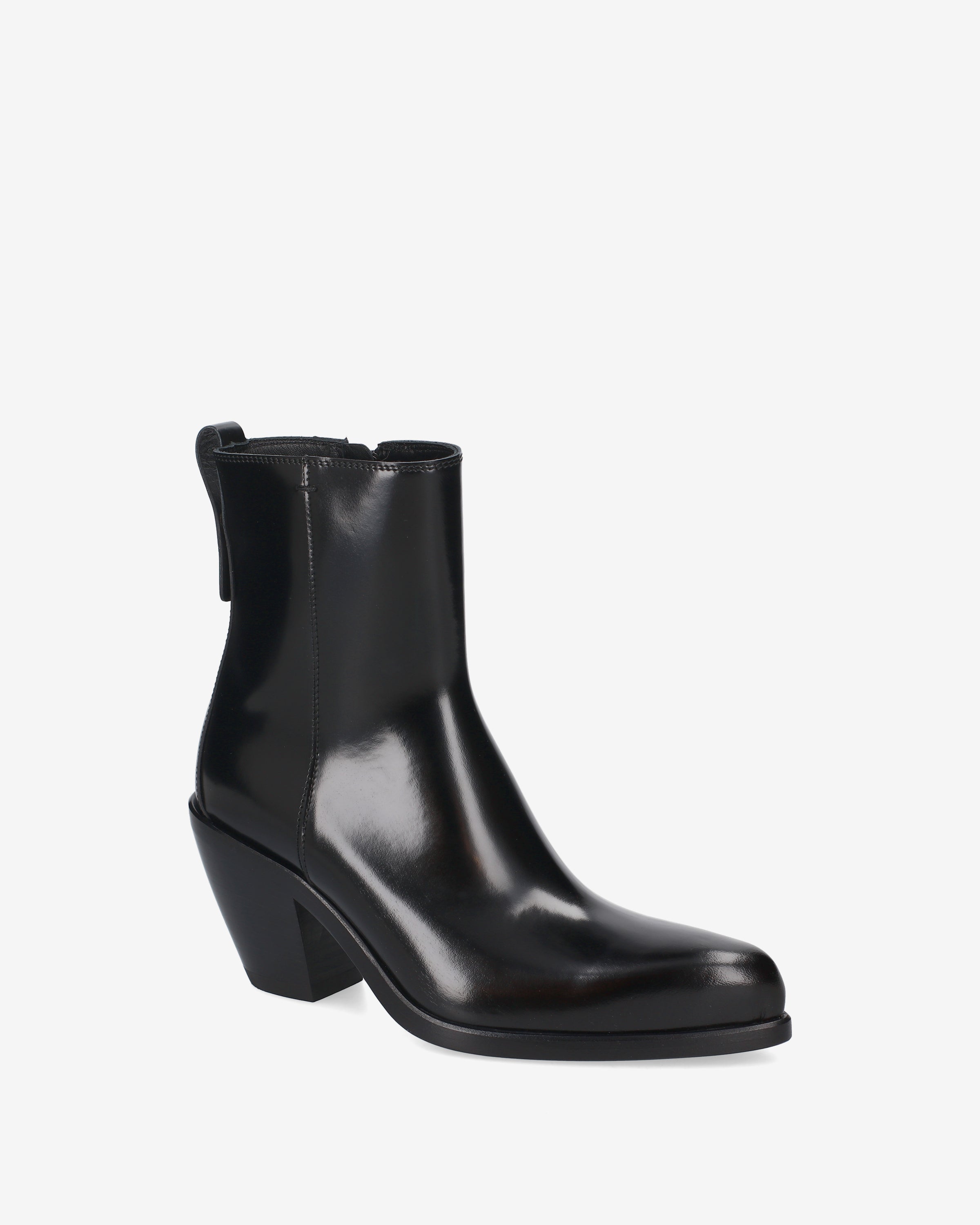 Premiata Boots bottines cuir noir talon 8 cm pointure 38