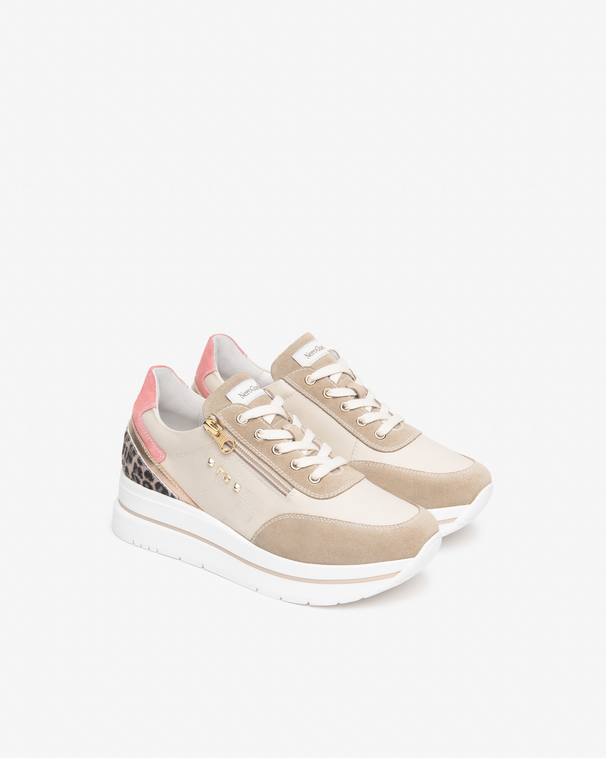 Nero Giardini Sneakers daim cuir femme Memory été