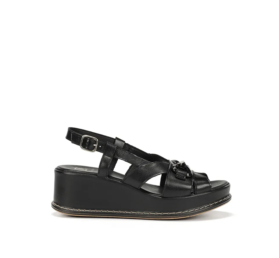 Dorking Windy D9651 sandales femme noires plateforme