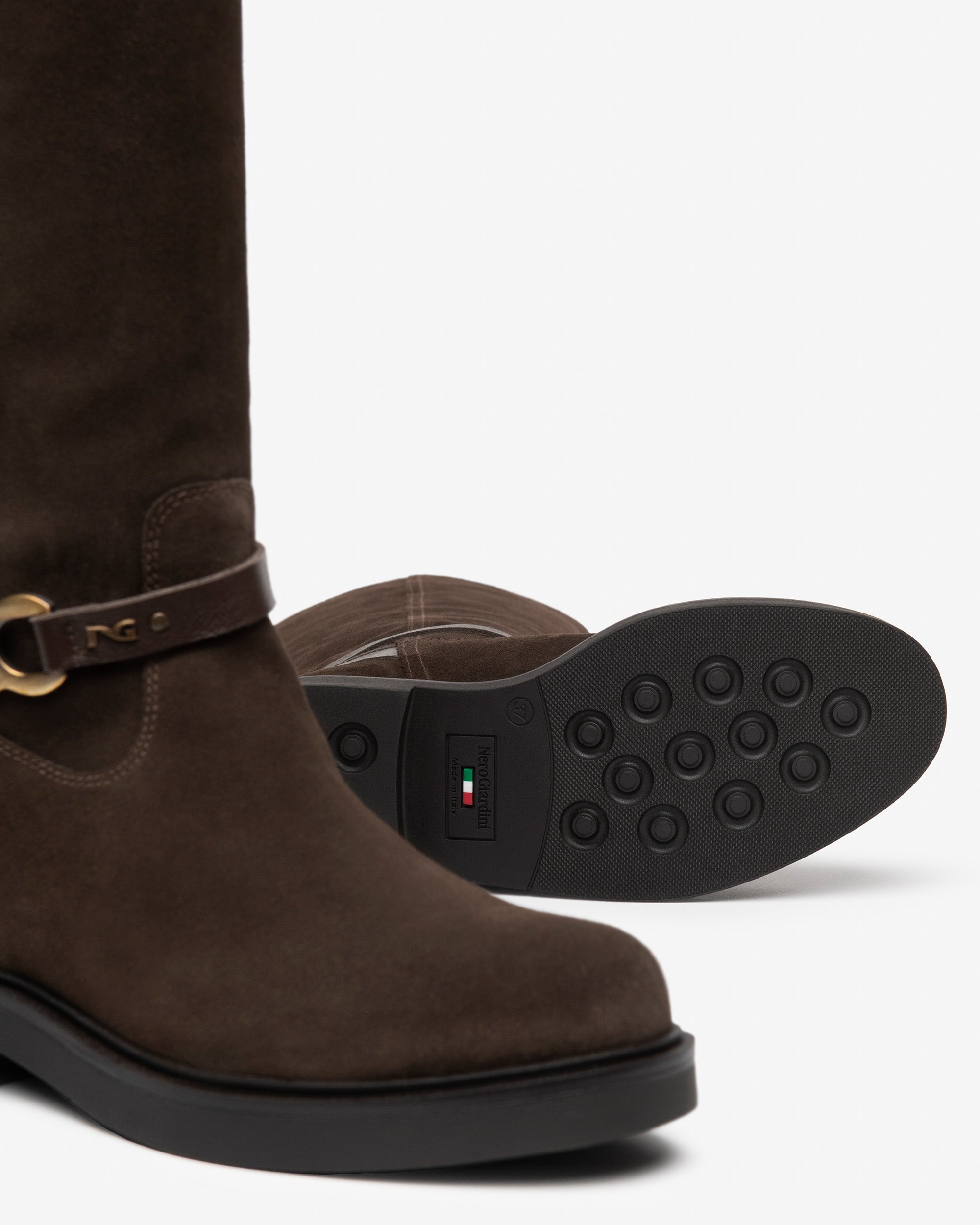 Nero Giardini Boots Bottes Daim Femme Talon 35 mm
