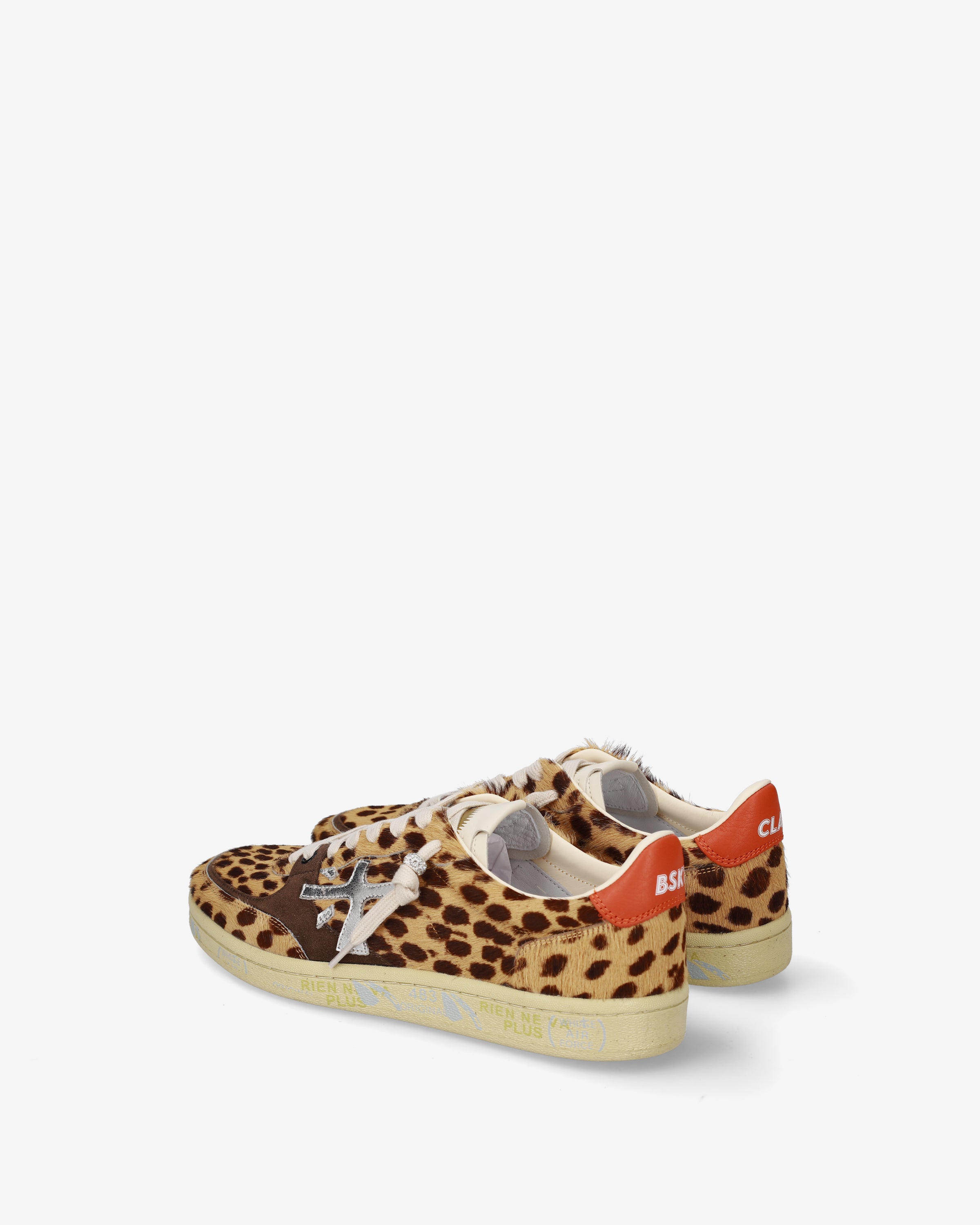 Premiata Bskt Clayd 8470 baskets femme léopard cuir