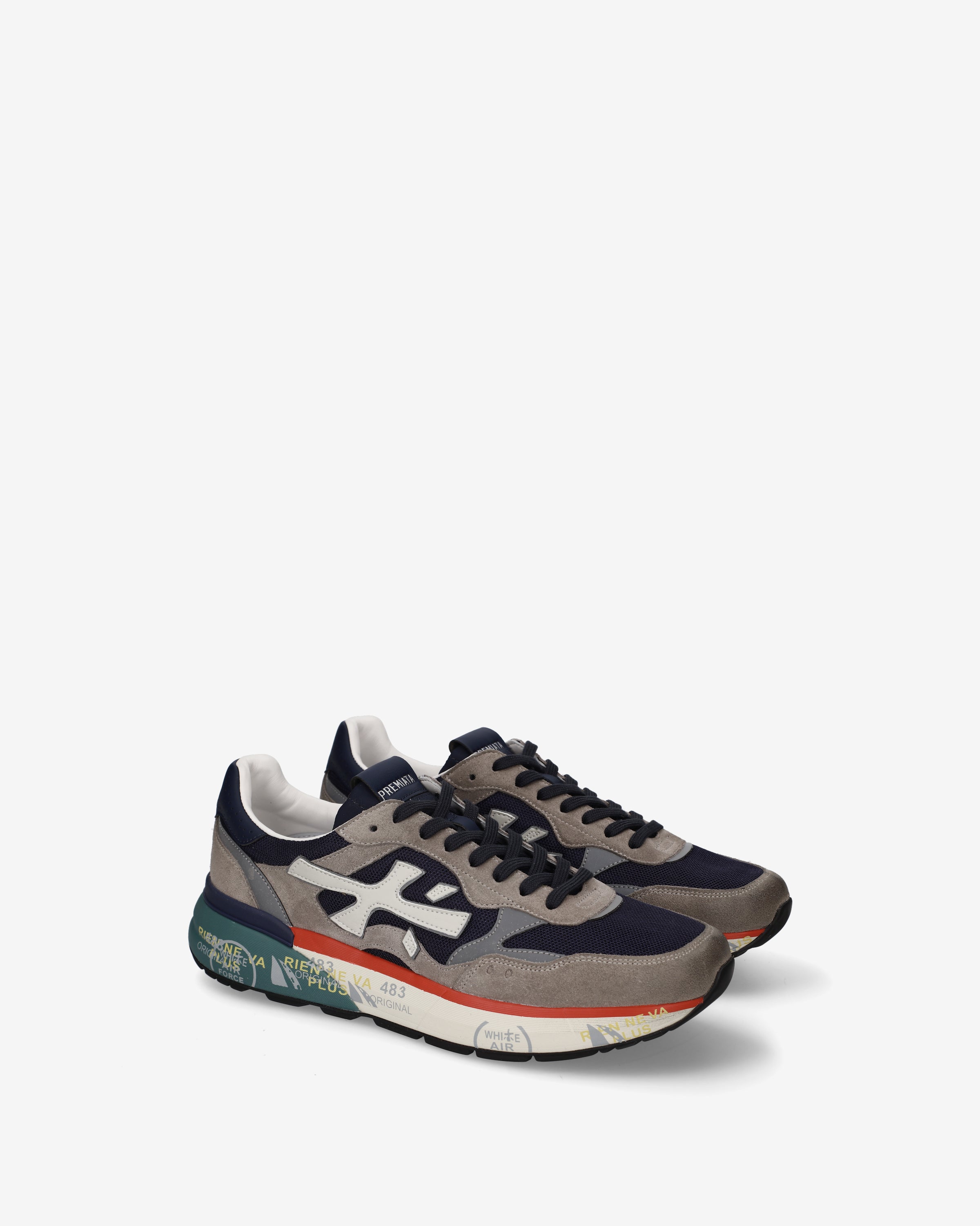 Premiata Mick 0.1 8450 baskets bleu gris