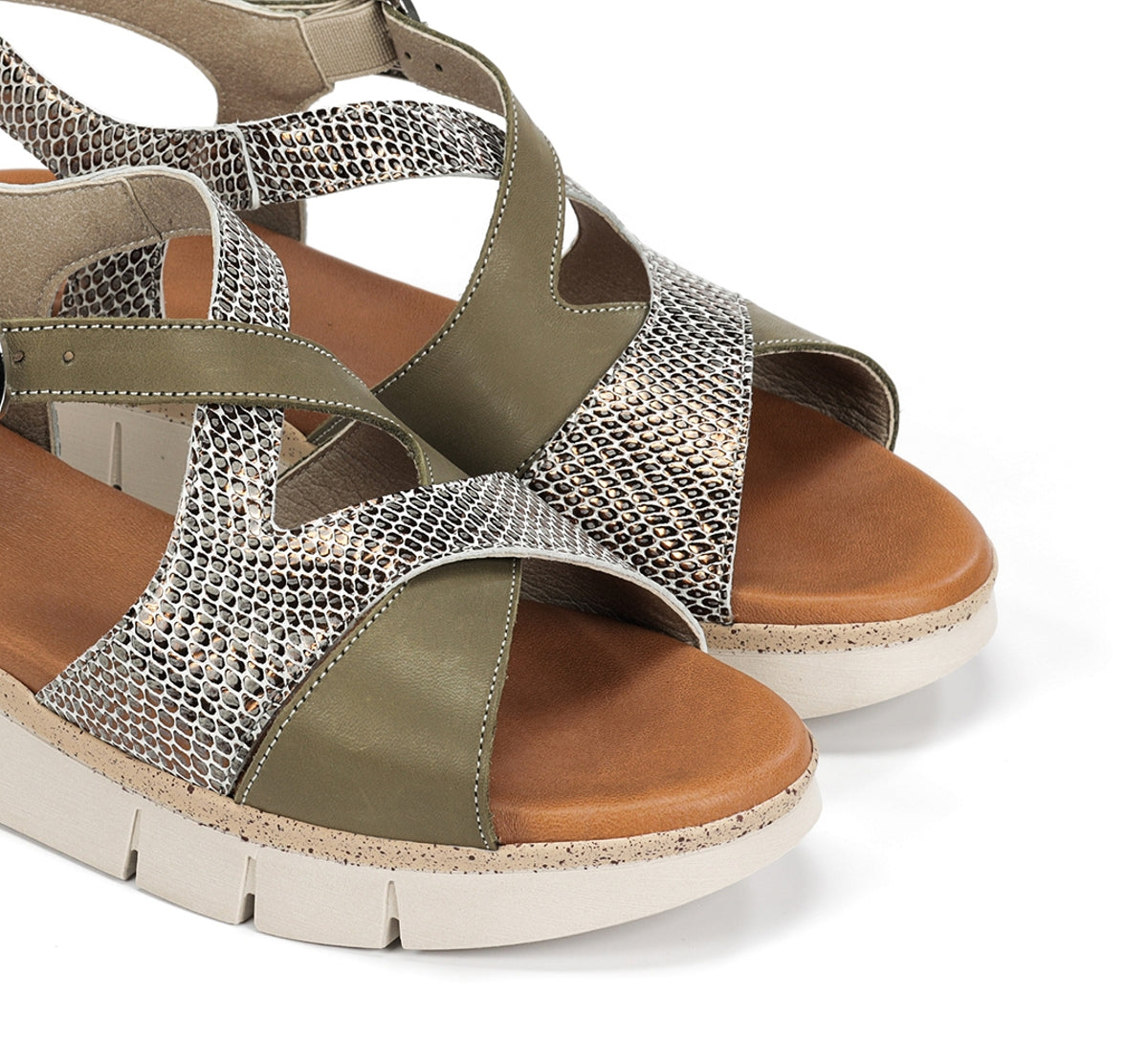 Dorking Klau D9485 sandales femme vertes