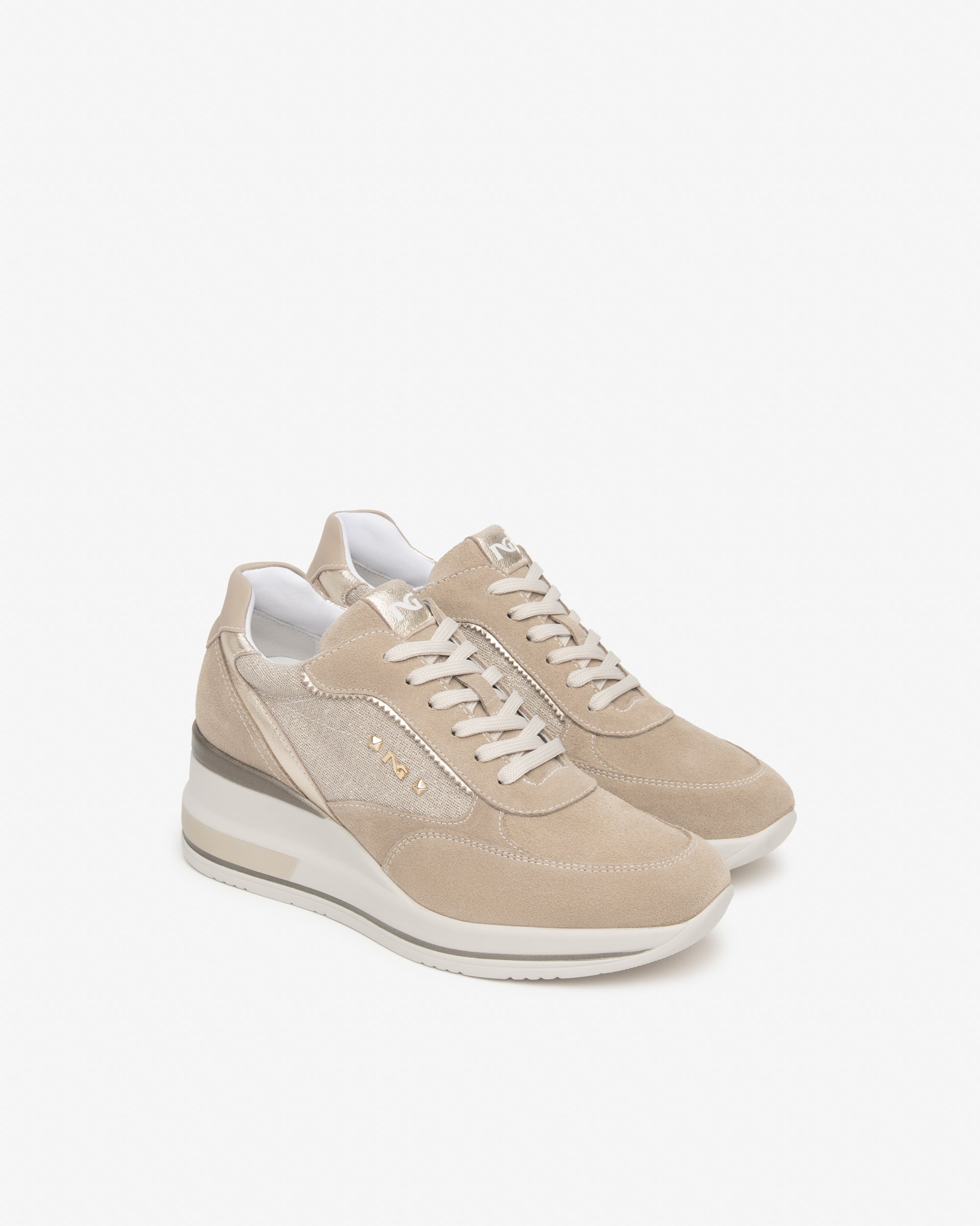 Nero Giardini Sneakers baskets femme cuir tissu pointure 37