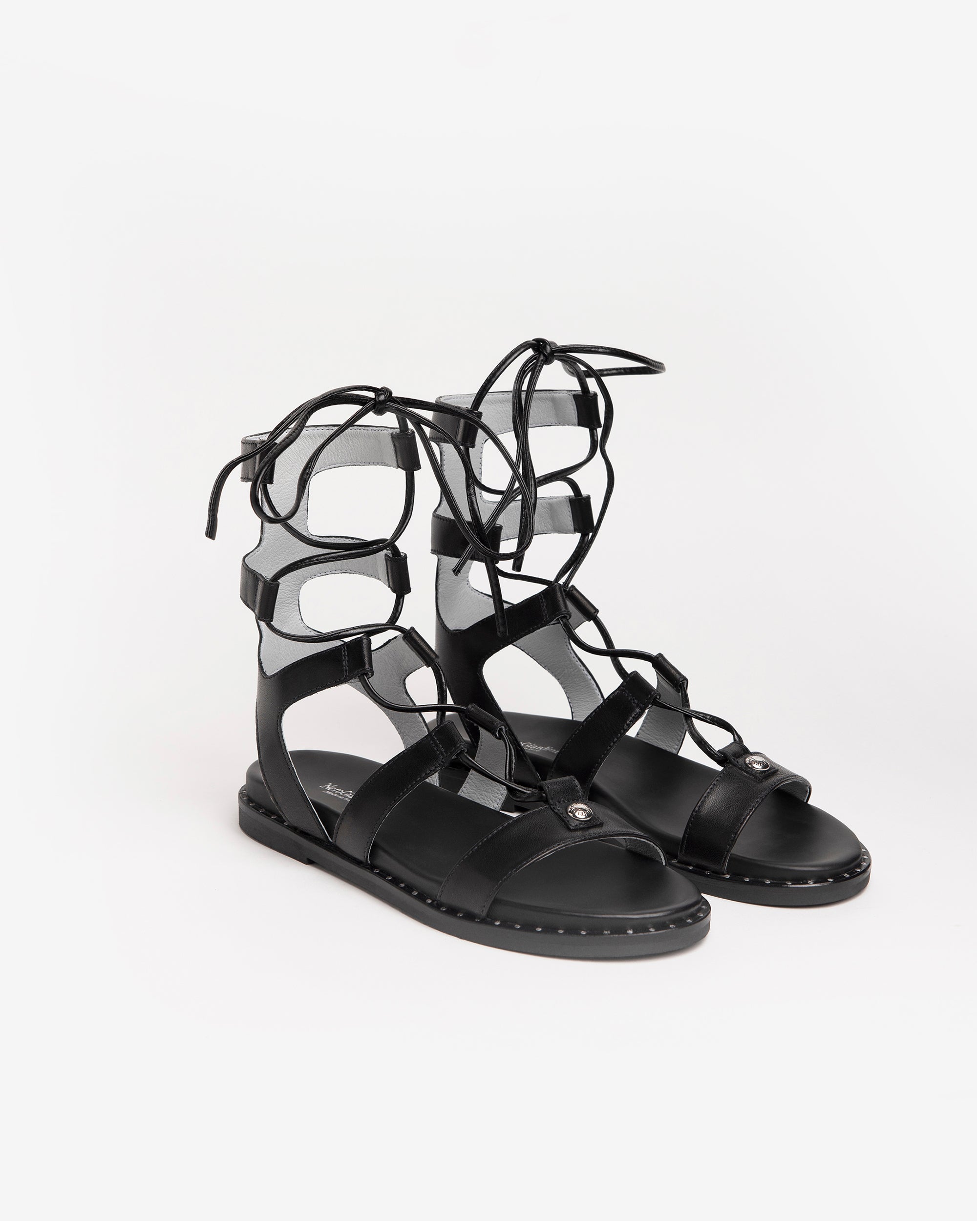 Nero Giardini Sandals sandales gladiateur cuir plates