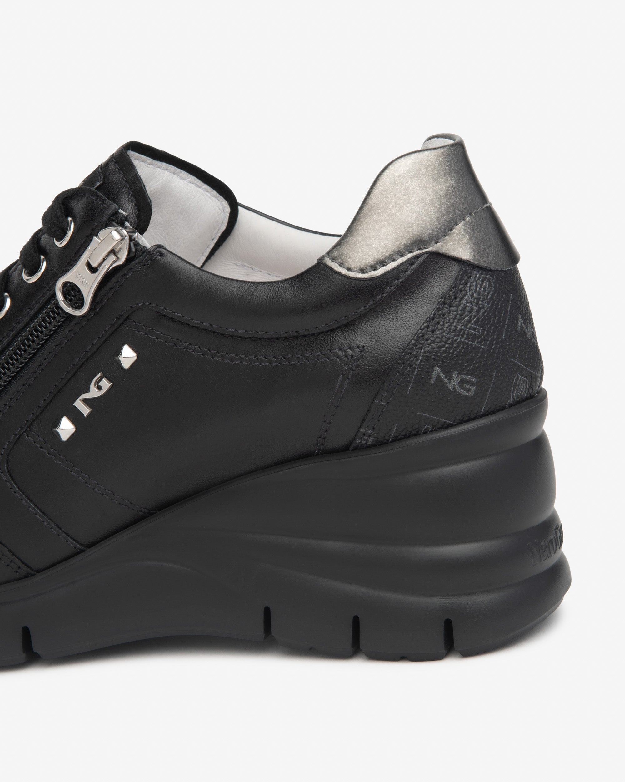 Nero Giardini Sneakers cuir tissu femme Memory confort