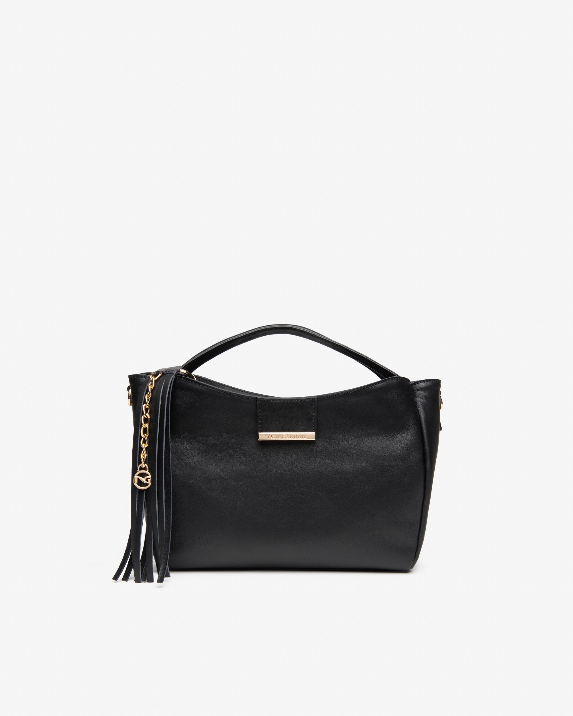 Nero Giardini Bags sac hobo cuir femme franges