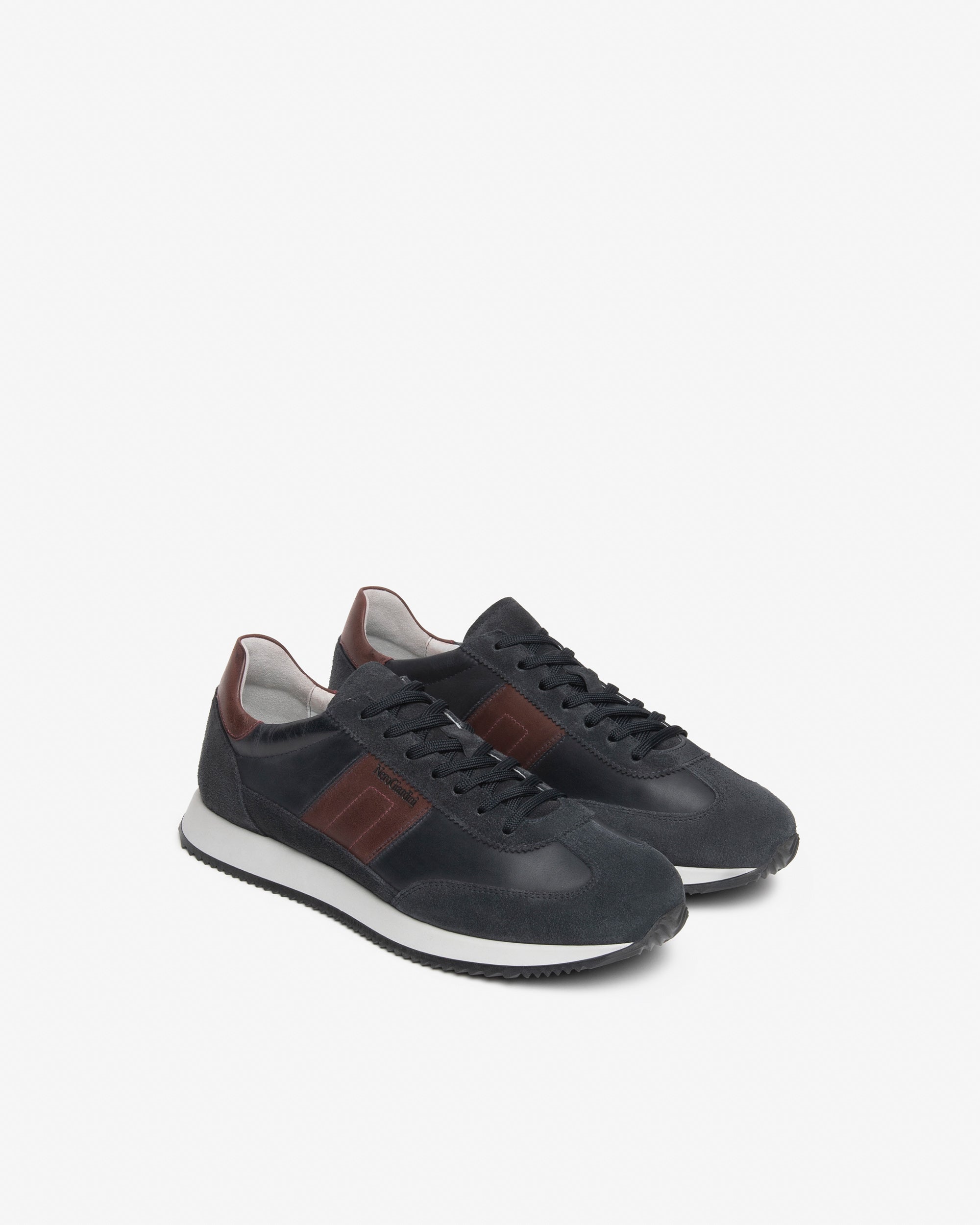 Nero Giardini Sneakers baskets homme cuir daim