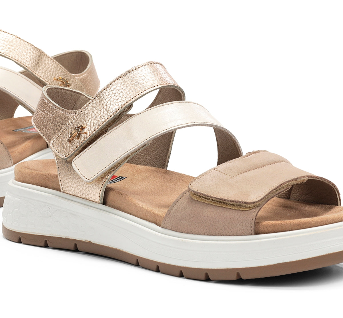Fluchos Street F2165 sandale taupe femme cuir