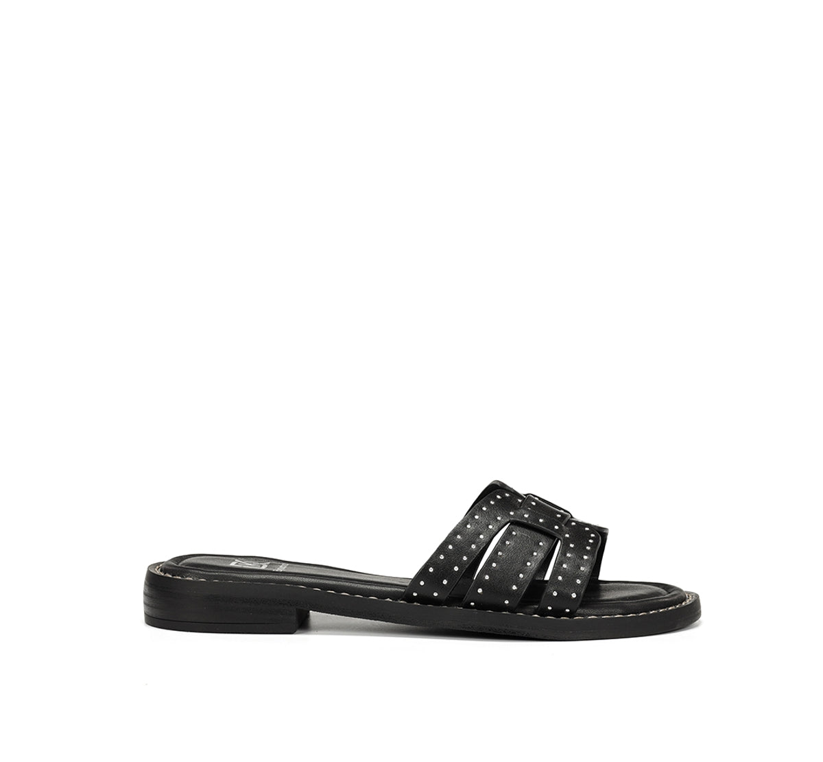 Fluchos Dorking Ega D9731 sandale noire femme plate