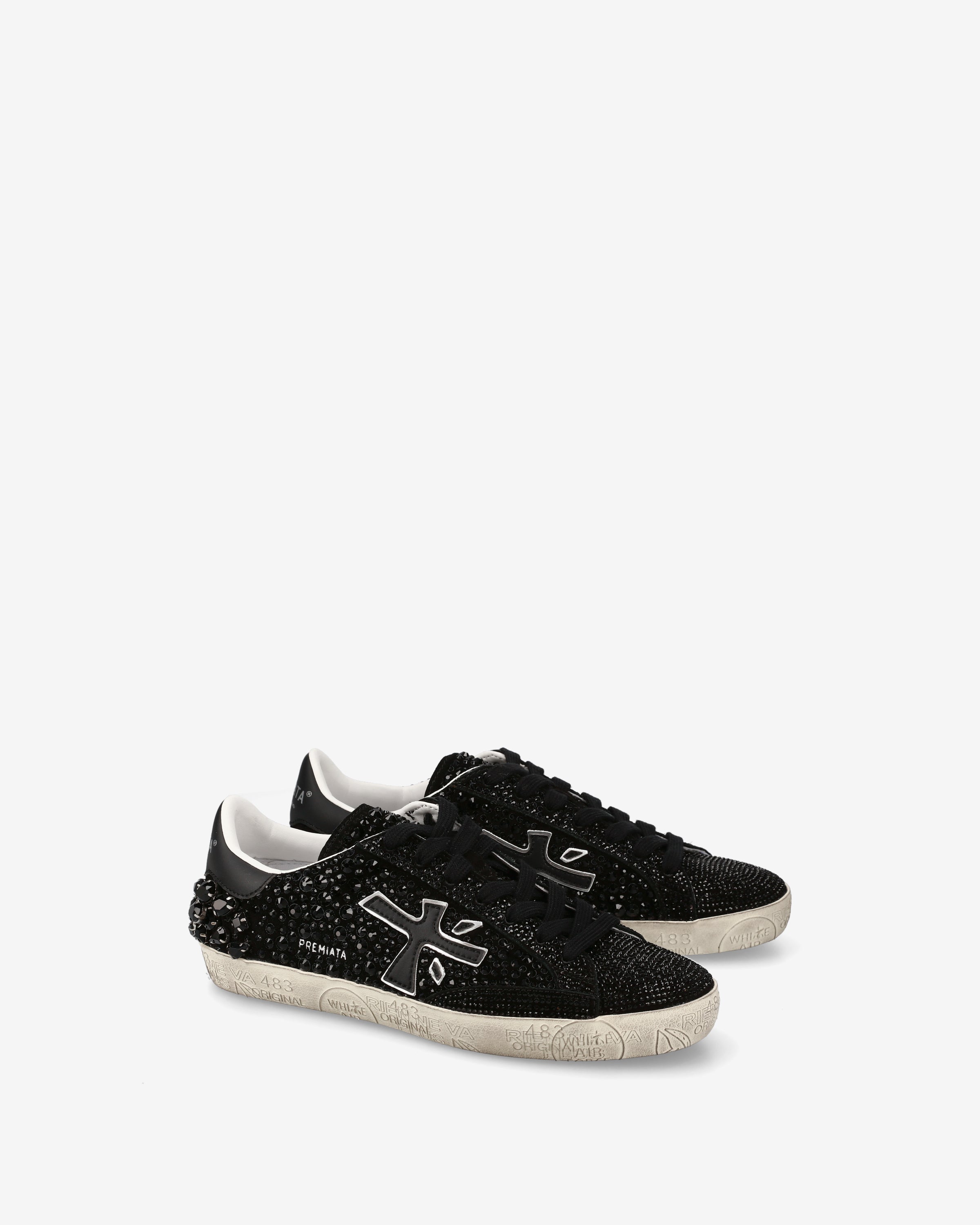 Premiata Stevend 7847 sneakers noir cristaux femme
