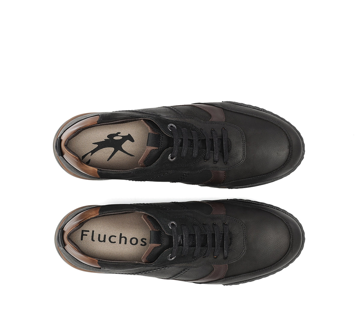 Fluchos Elder F2272 basket noire cuir homme