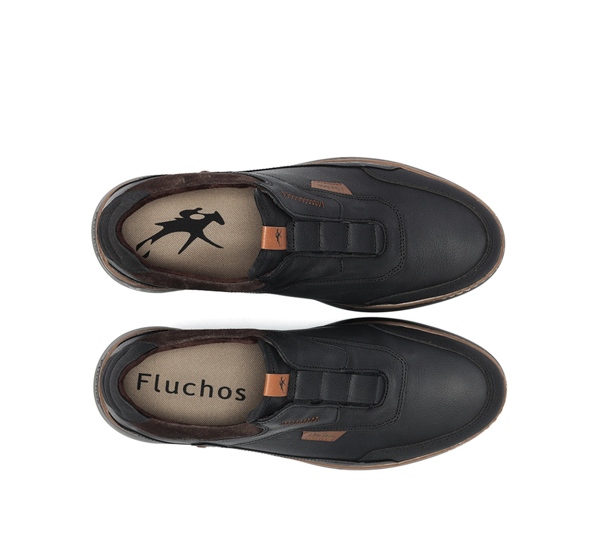 Fluchos Jeff F2278 baskets noir homme à lacets