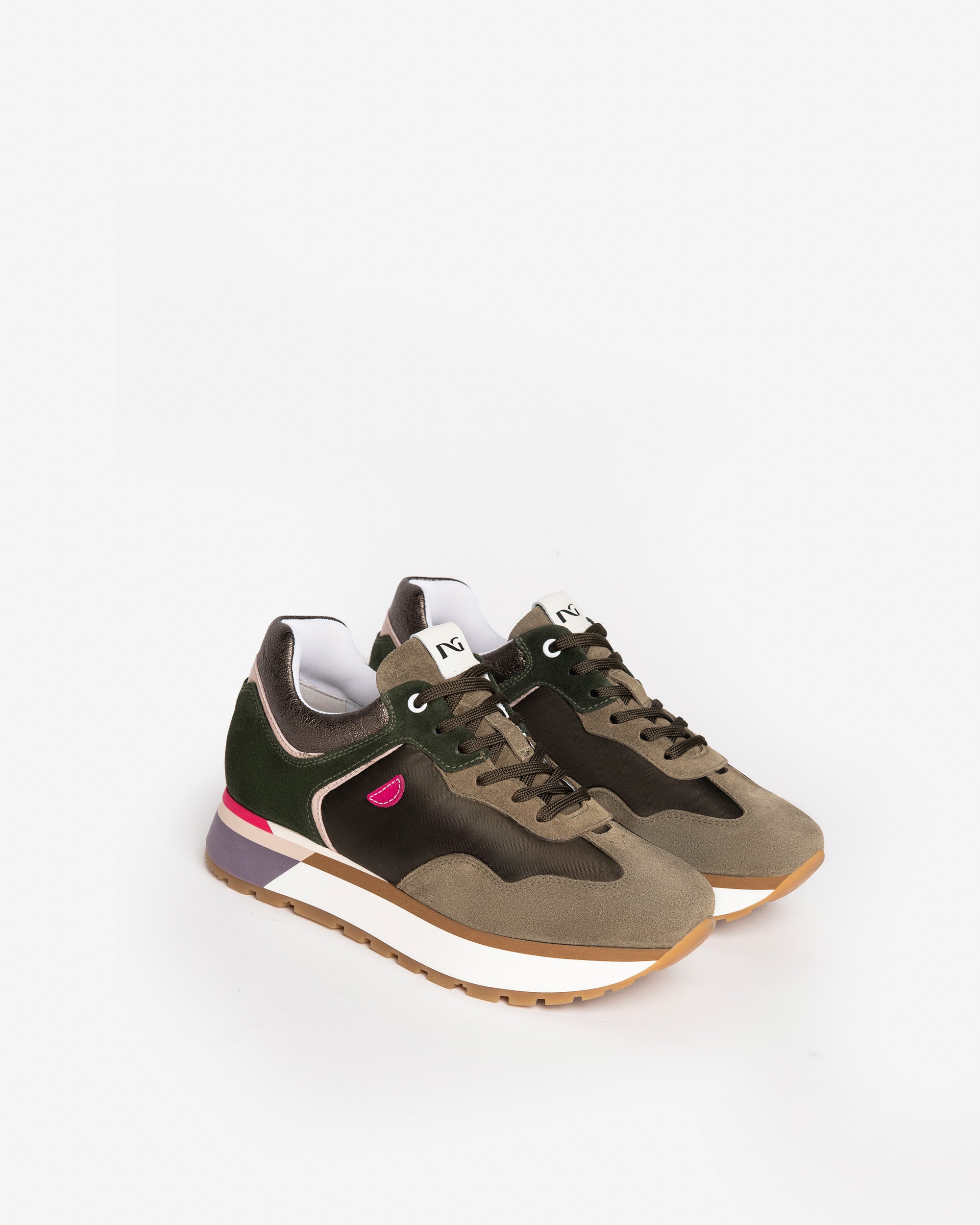 Nero Giardini Sneakers baskets cuir daim femme hiver