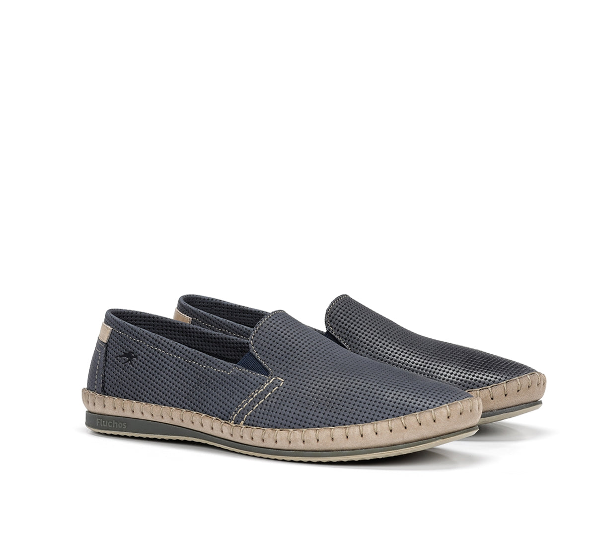 Fluchos Bahamas 8674 slip on homme bleu sans lacets