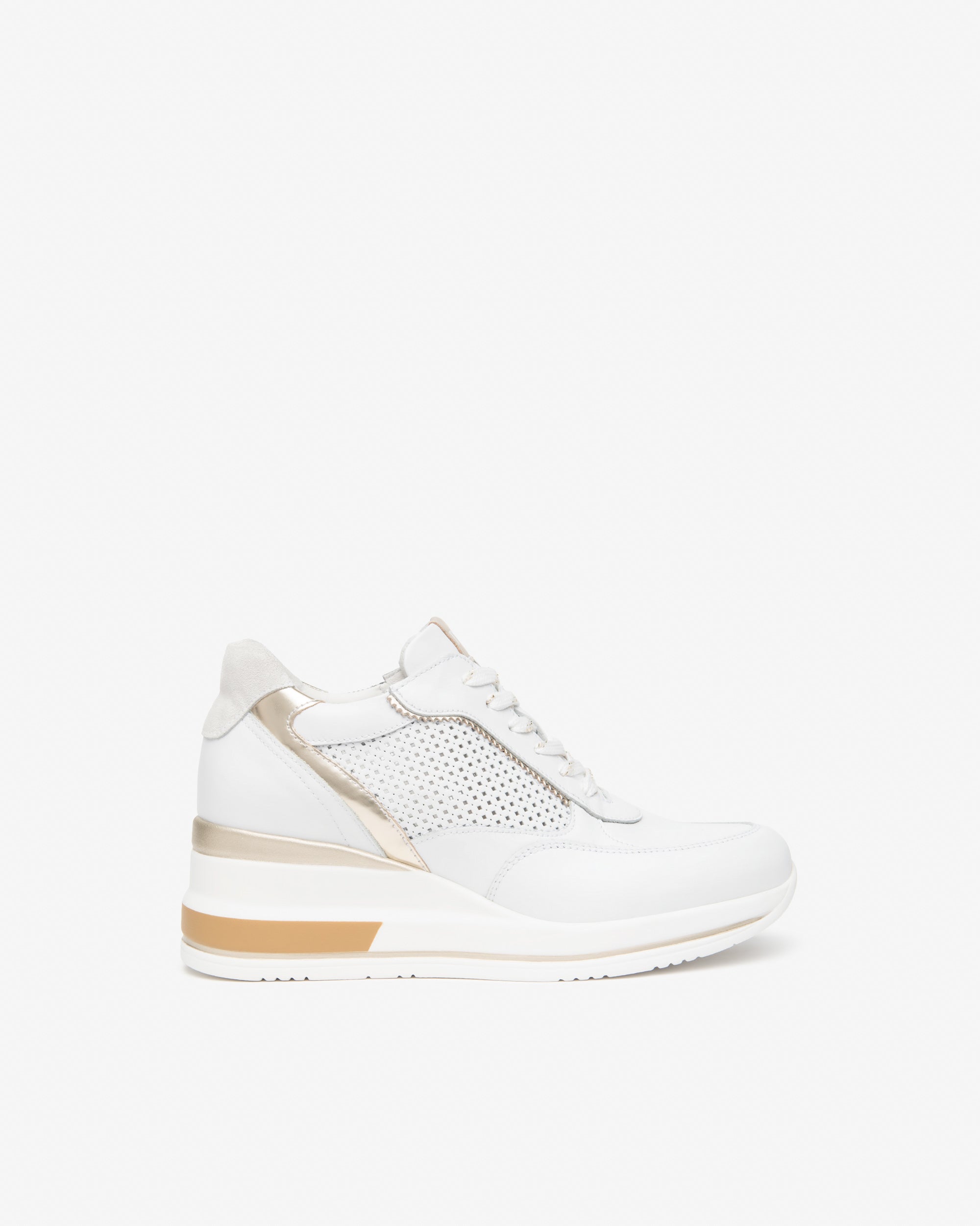 Nero Giardini Sneakers baskets cuir femme tissu technique