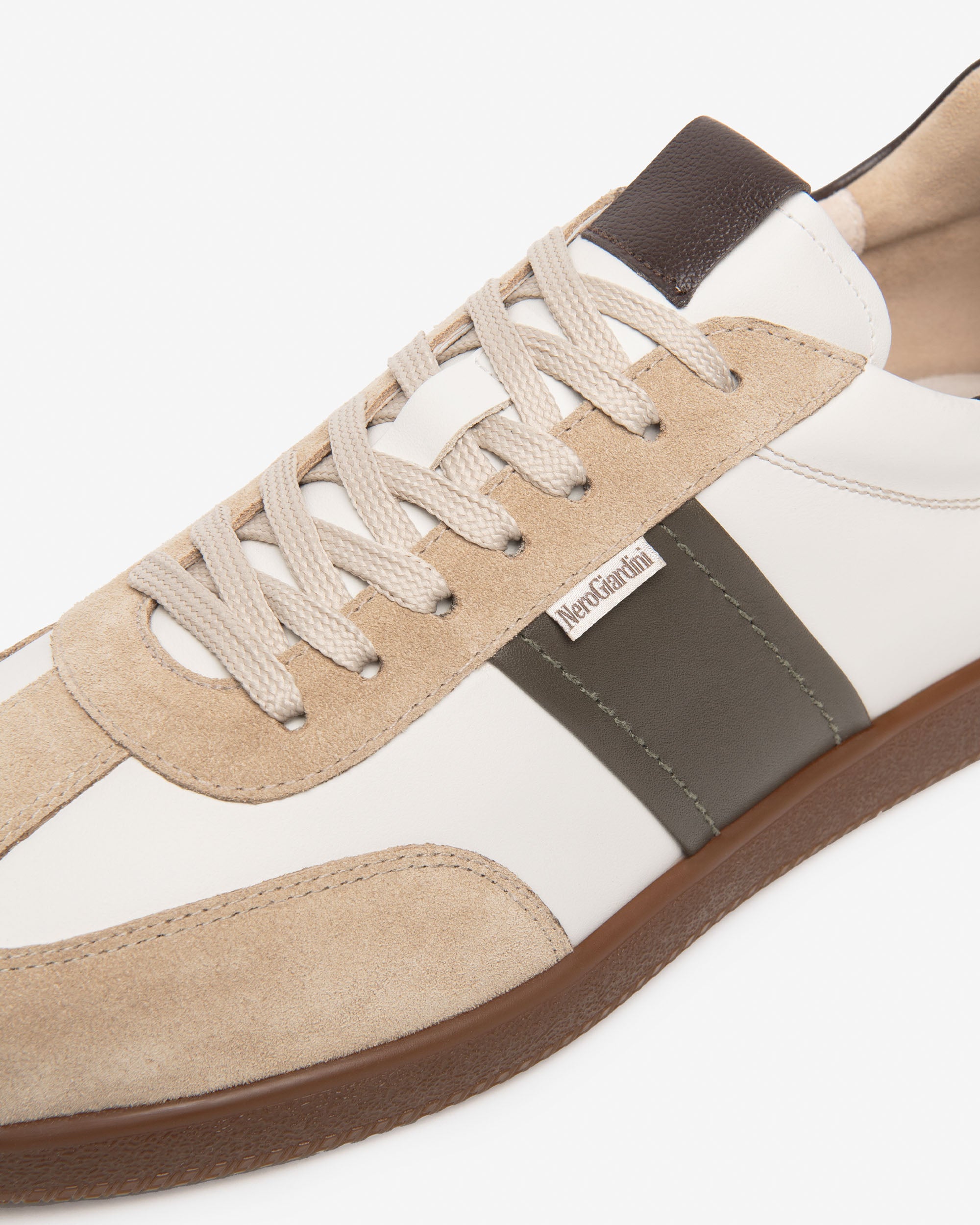 Nero Giardini Sneakers baskets homme cuir et daim