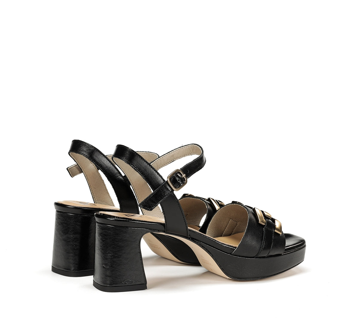 Dorking by Fluchos Lyra D9253 sandales noires femme cuir