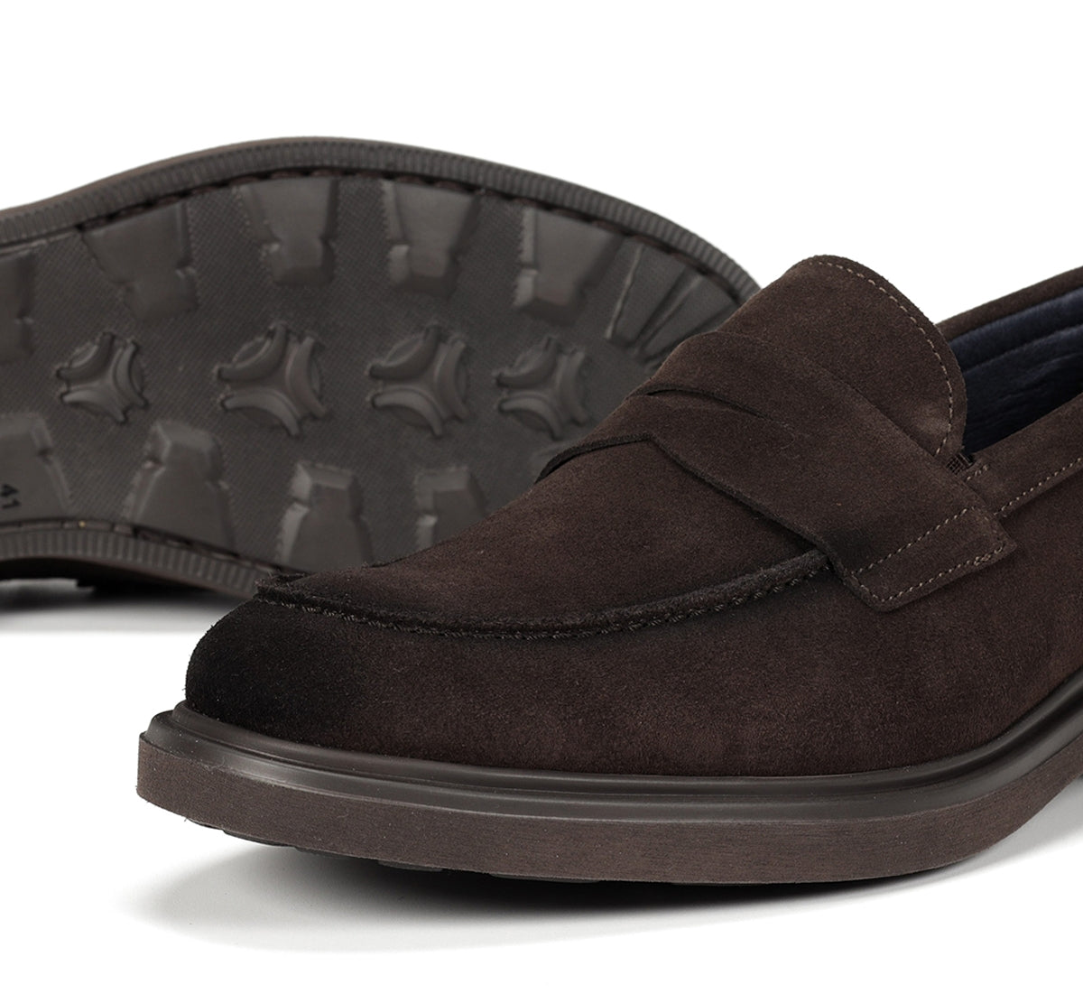 Fluchos Belgas F0633 mocassins homme marron cuir