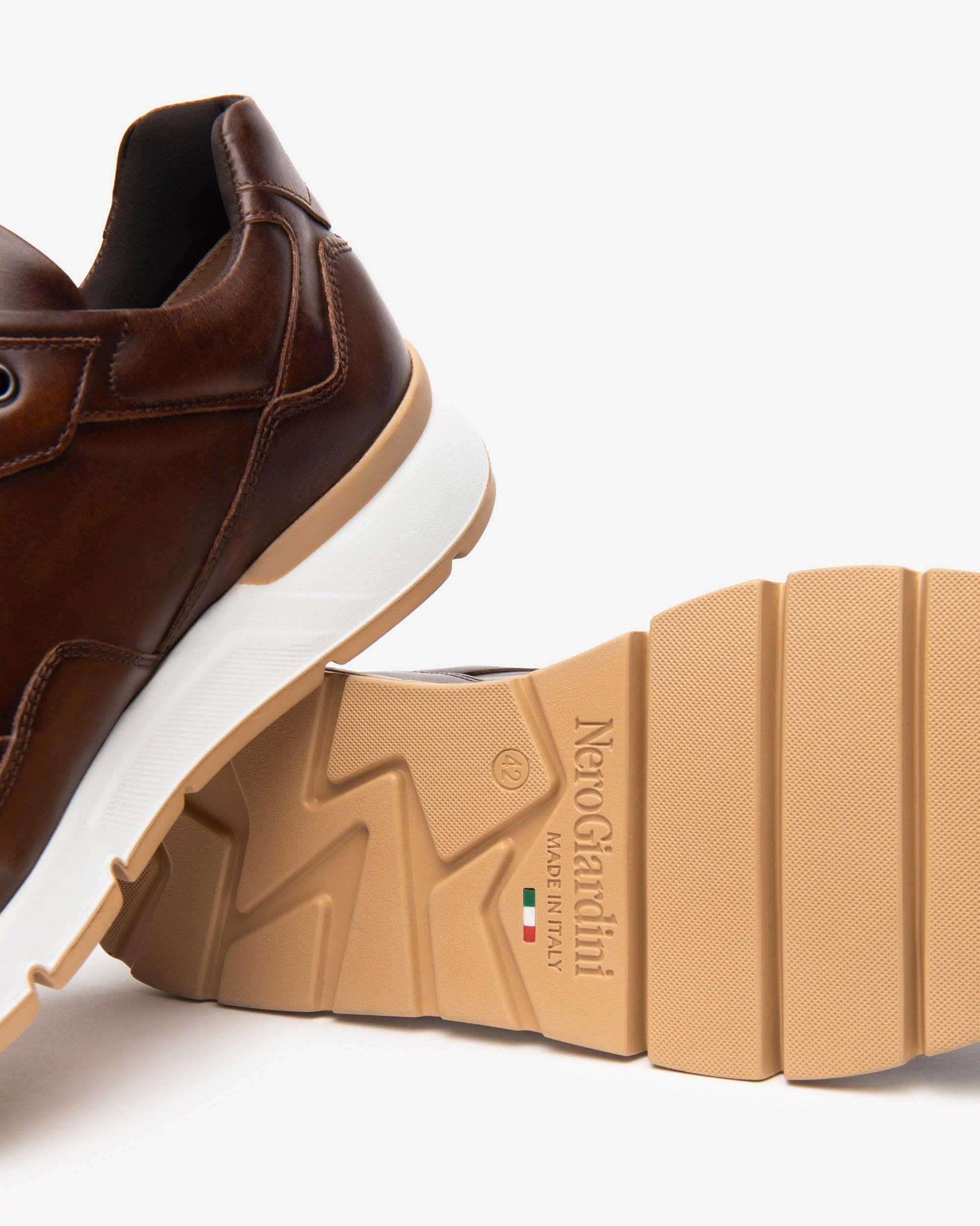 Nero Giardini Sneakers Baskets Cuir Homme Confort
