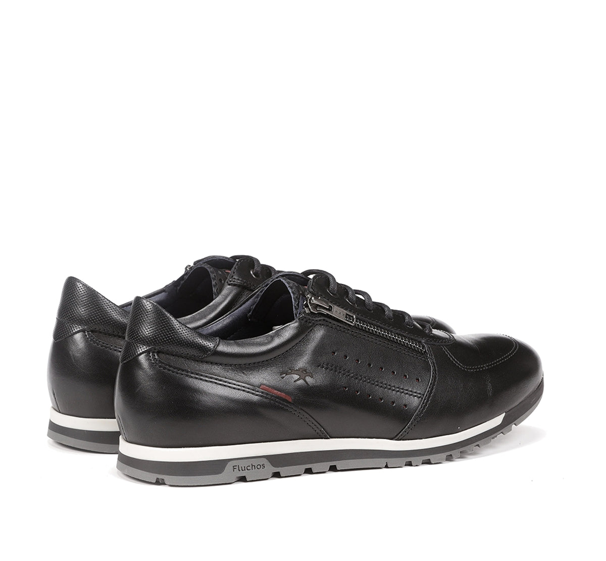 Fluchos Sander F0928 baskets homme noir cuir confort