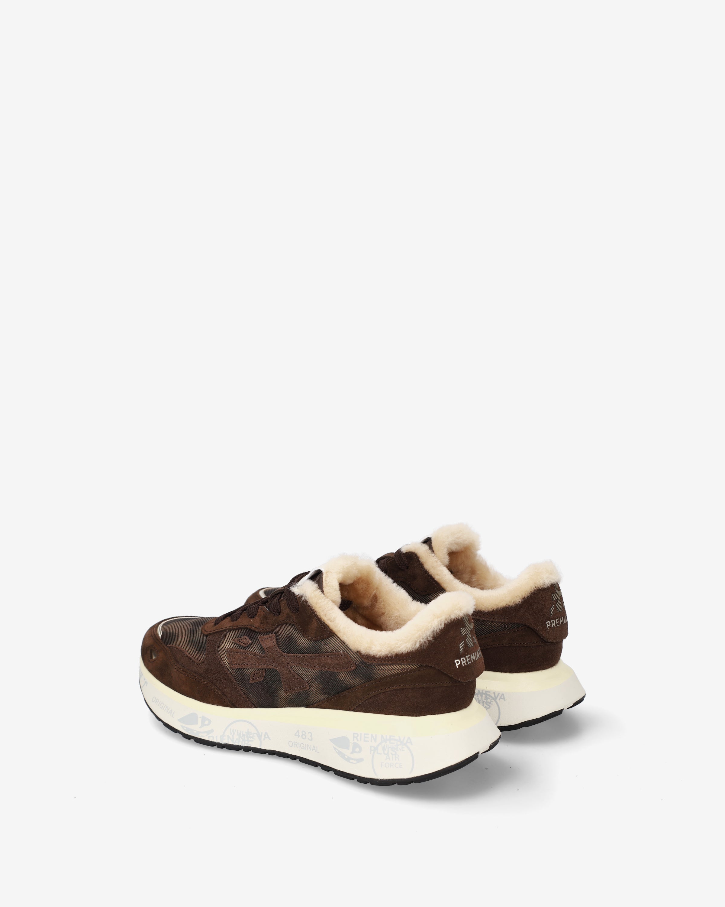 Premiata Lauryn 8548m sneakers marron imprimé animal