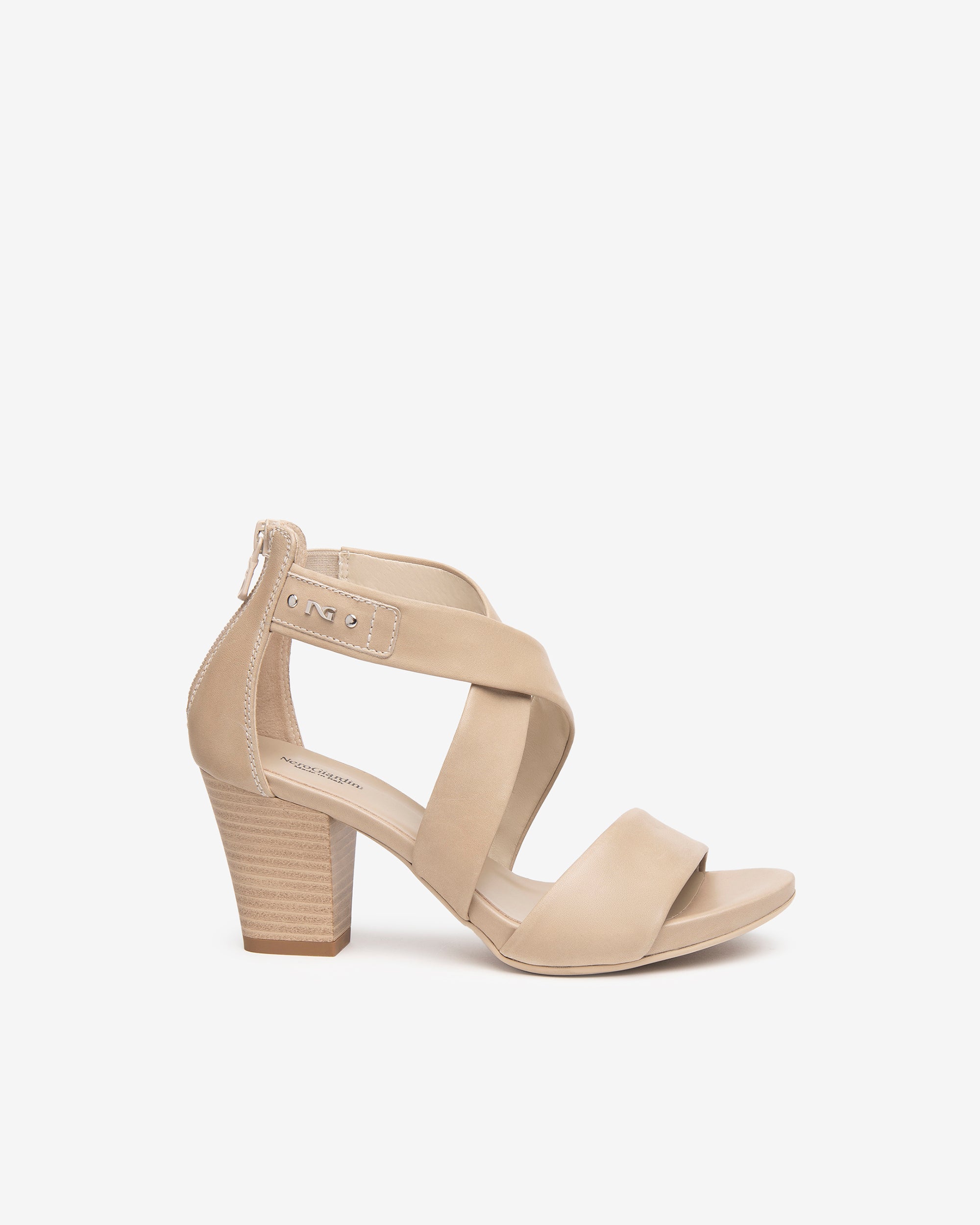 Nero Giardini Sandals sandales cuir talon 7,5 cm