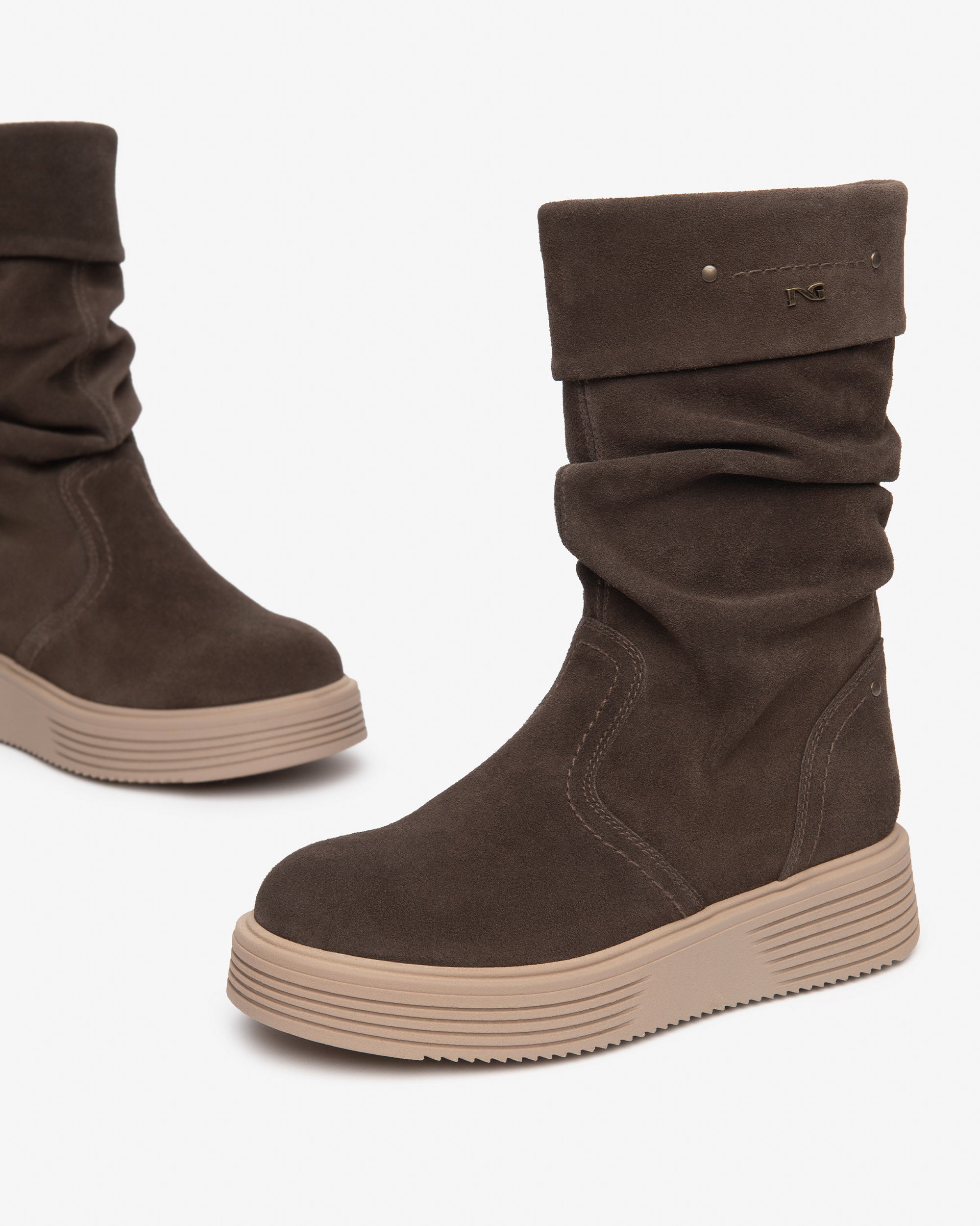 Nero Giardini Boots bottines daim fille zip hiver