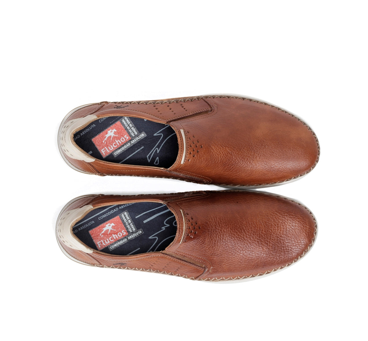 Fluchos Maui F0794 slip-on homme marron cuir casual