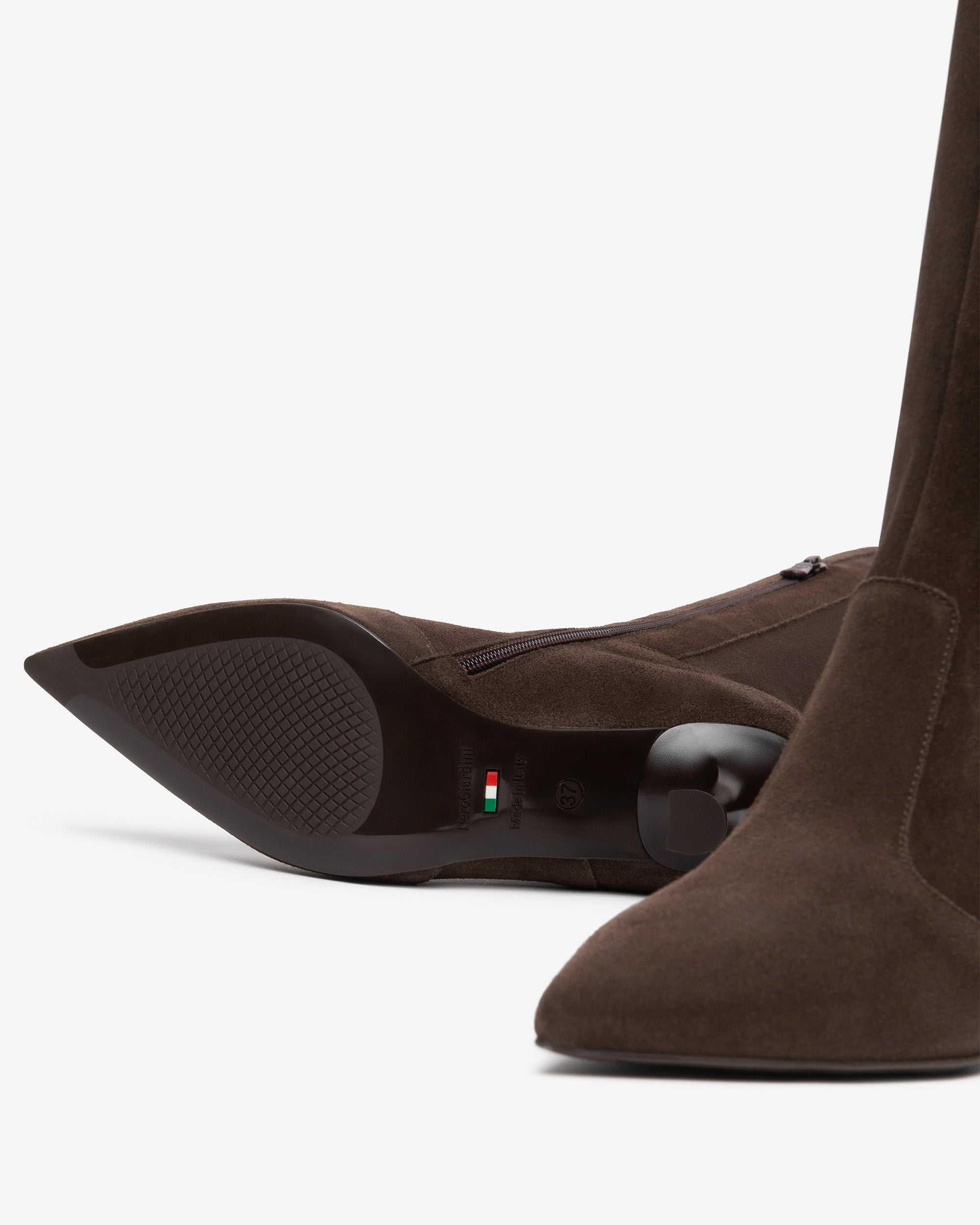 Nero Giardini Boots bottes daim femme talon 75 mm 38