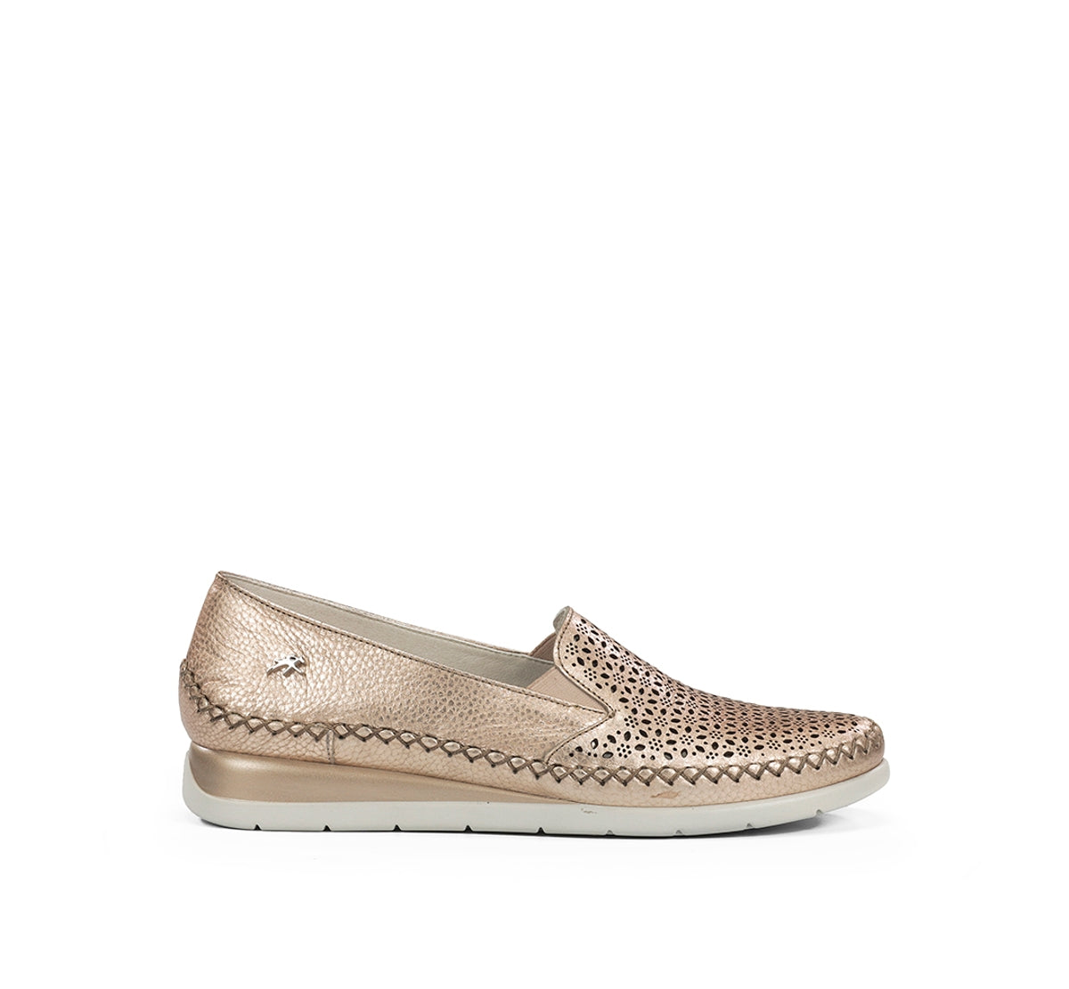 Fluchos Sella F2144 slip on doré compensé femme