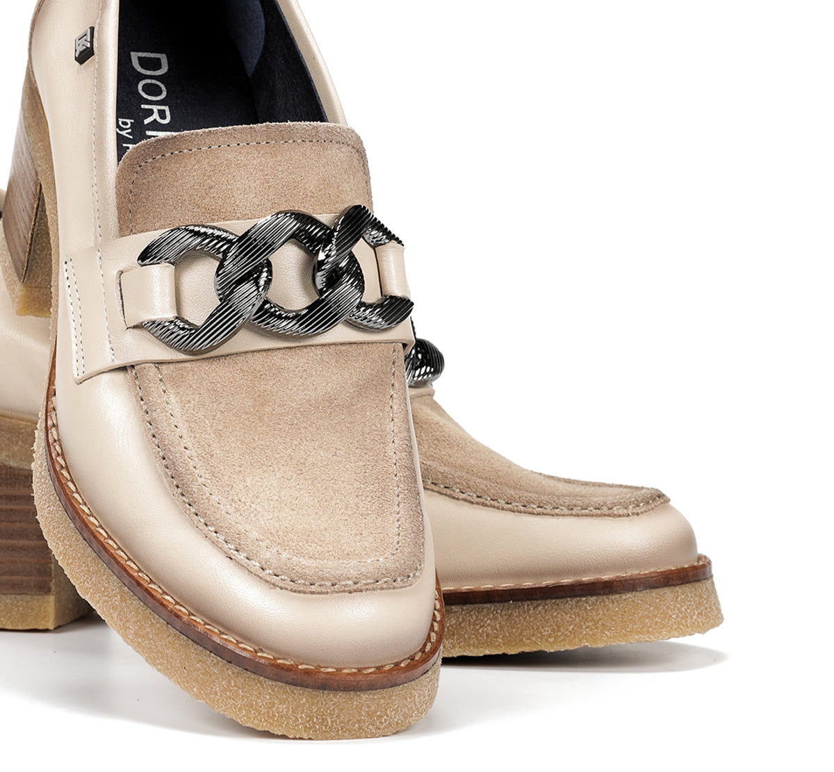 Dorking by Fluchos Oprah D9193 mocassin femme taupe