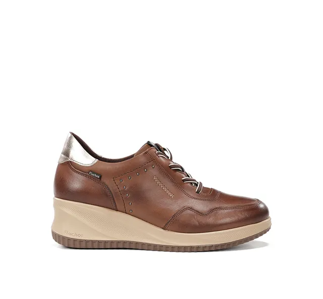 Fluchos Novax F2545 baskets marron femme compensées
