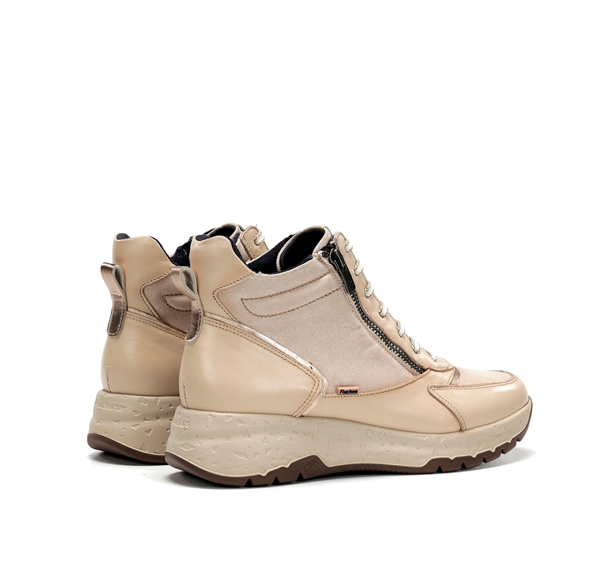 Fluchos Nexus F2311 Bottine Blanc Cuir Femme