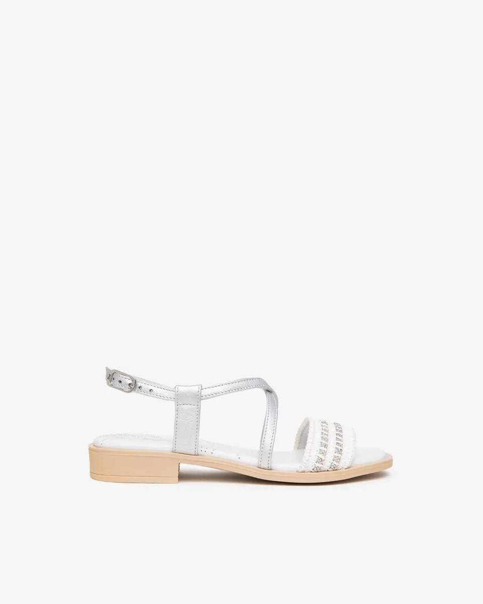 Nero Giardini Slippers mules femme cuir et tissu