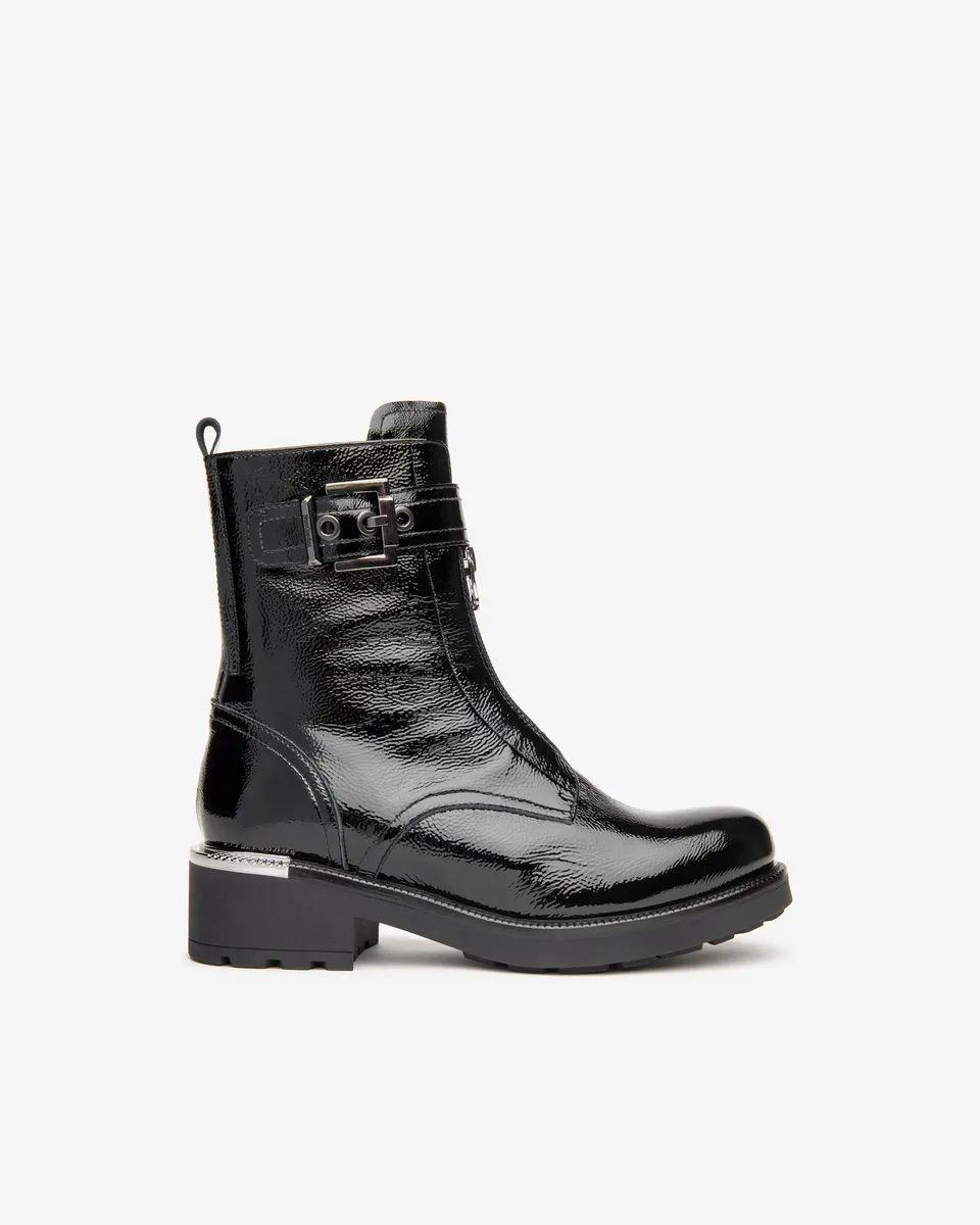 Nero Giardini Bottines Femme Vernies Boucle Zip Talon 4 cm 38