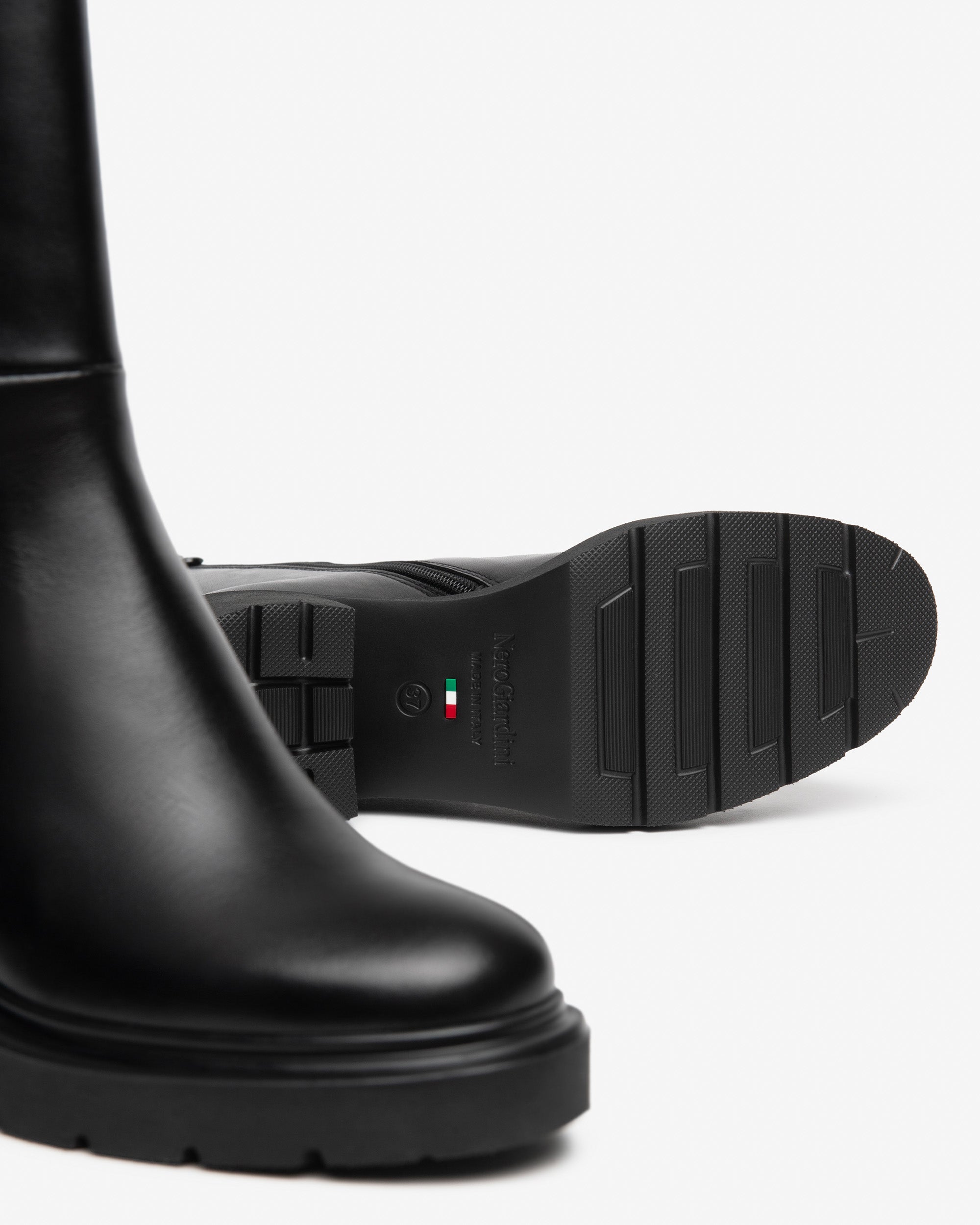 Nero Giardini Ankle Boots Bottines cuir talon 8,5 cm zip