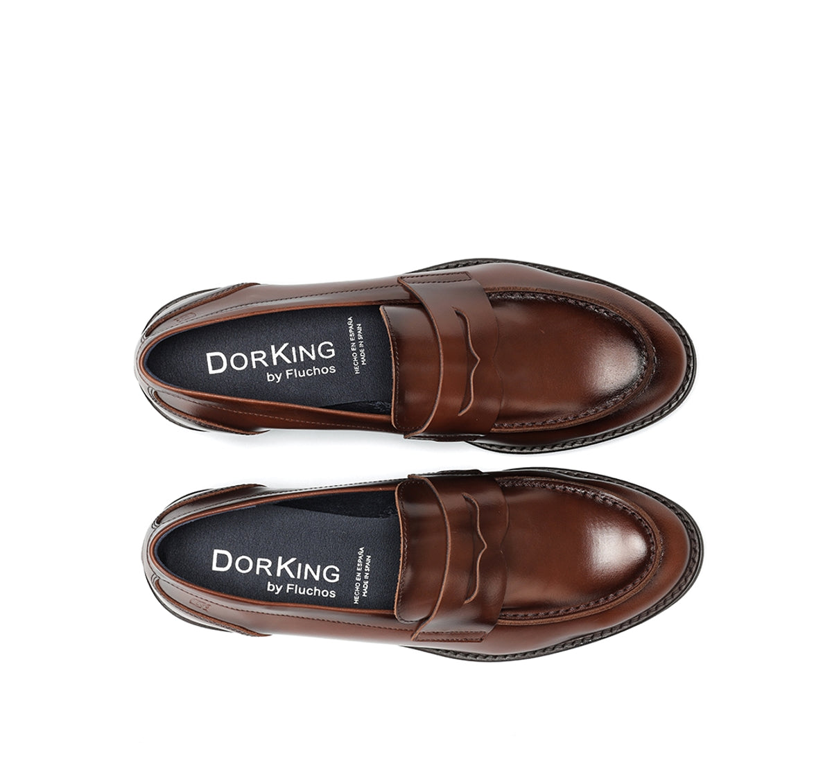 Dorking by Fluchos Harvard D8710 mocassins marron