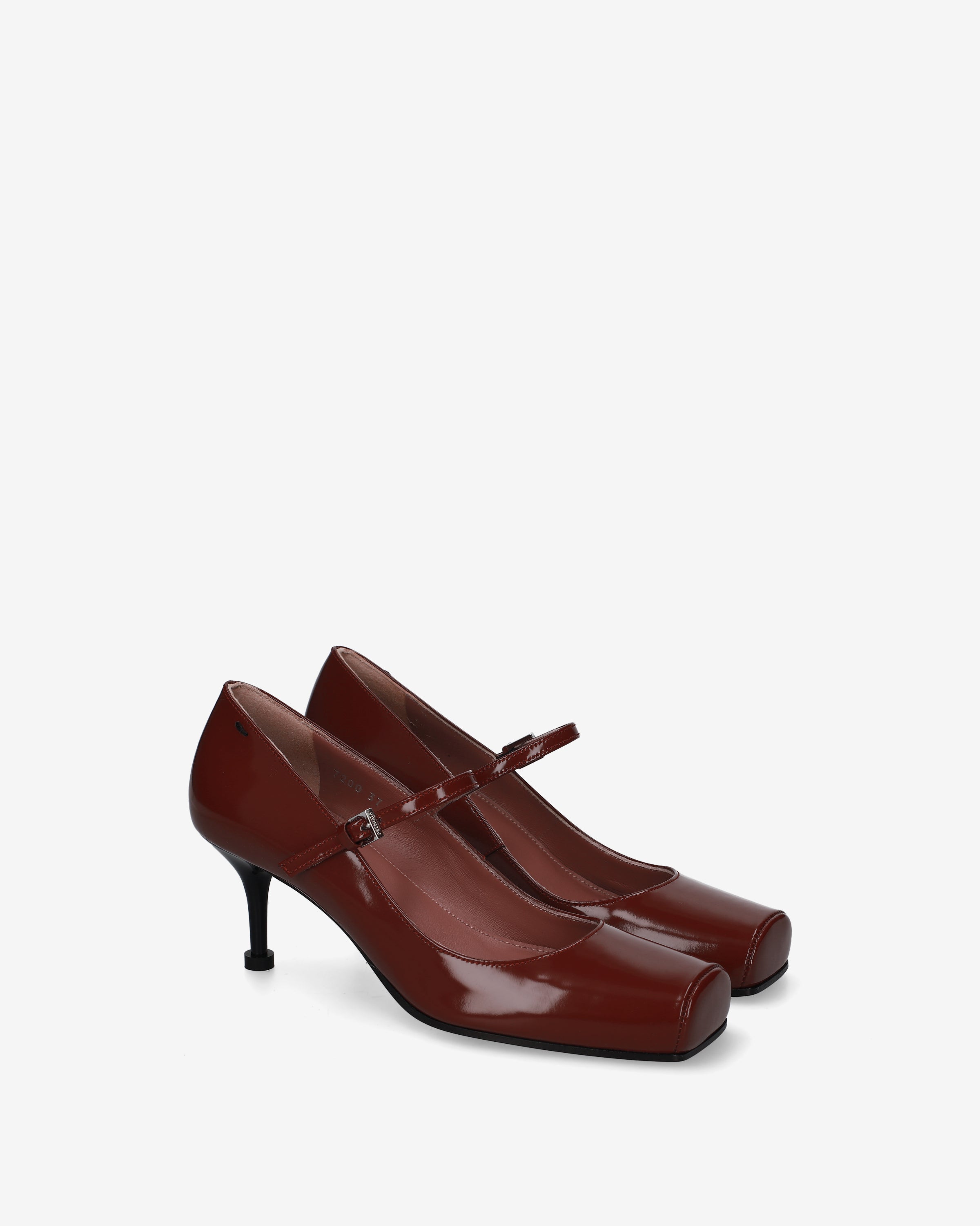 Premiata Pumps & Flats Mary Janes babies cuir bordeaux talon