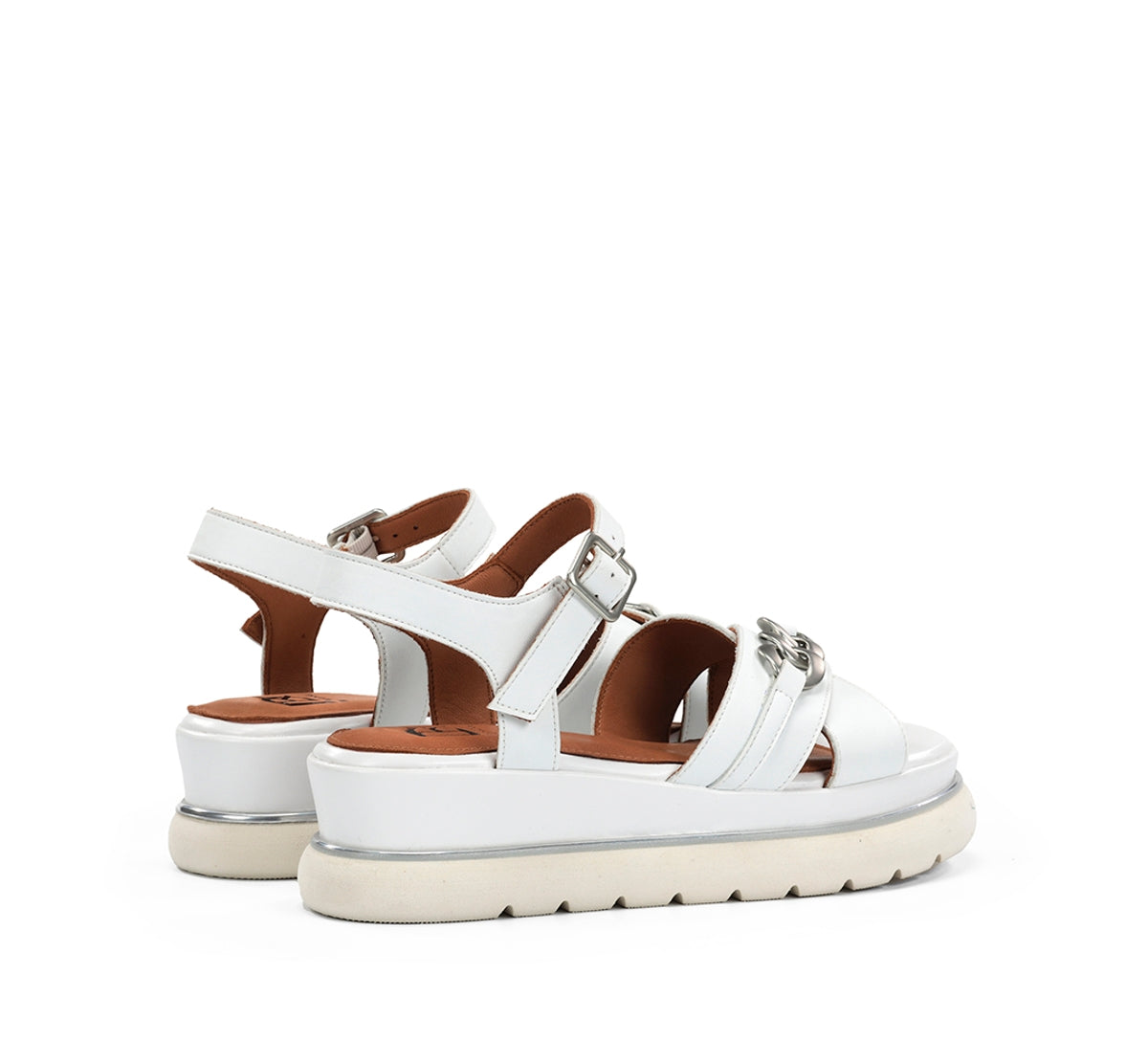 Dorking Nika D9527 sandales femme blanc plateforme