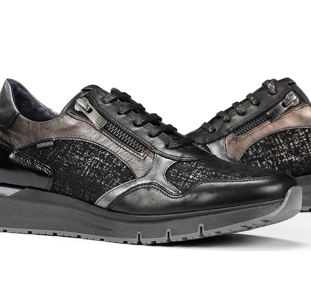 Dorking Serena D9213 basket noire femme confort