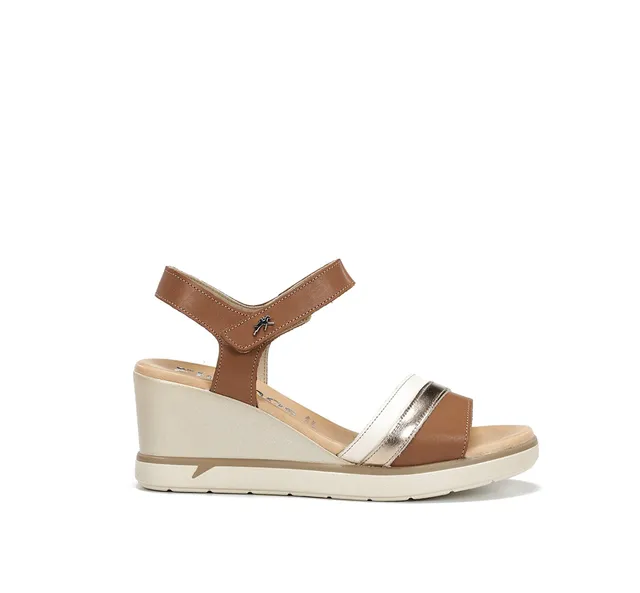 Fluchos Smash F2390 sandale femme marron compensée