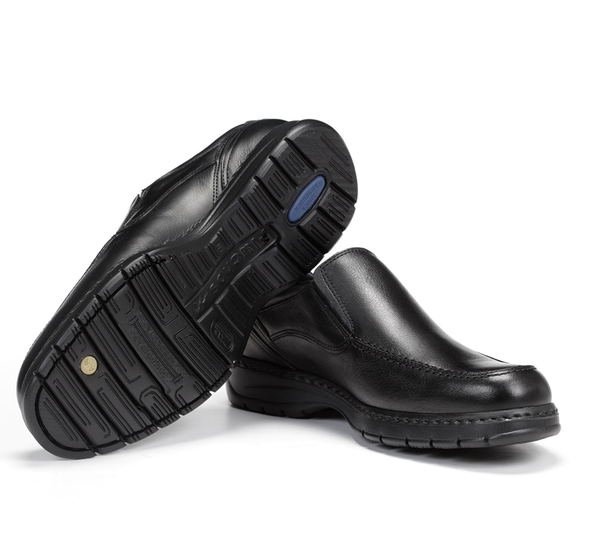 Fluchos Slip On Crono 9144 chaussures noires confort homme