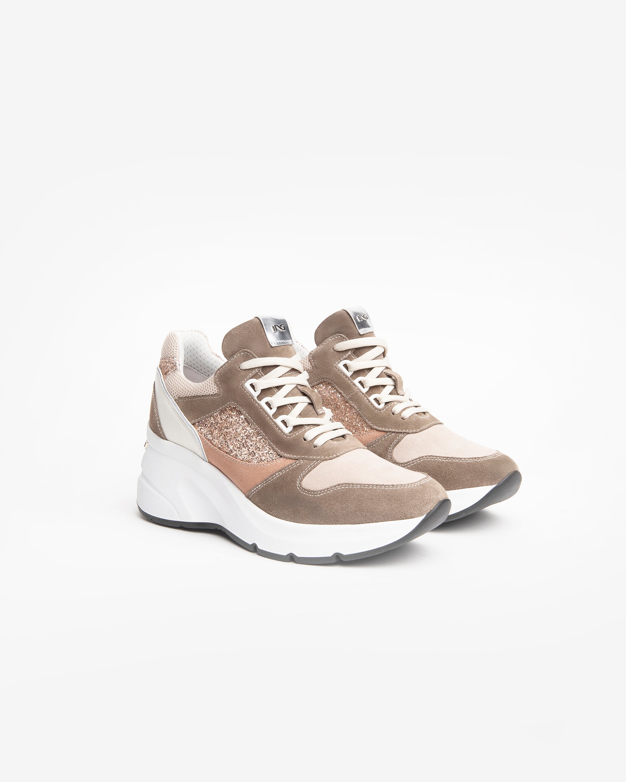 Nero Giardini Sneakers baskets toile cuir femme
