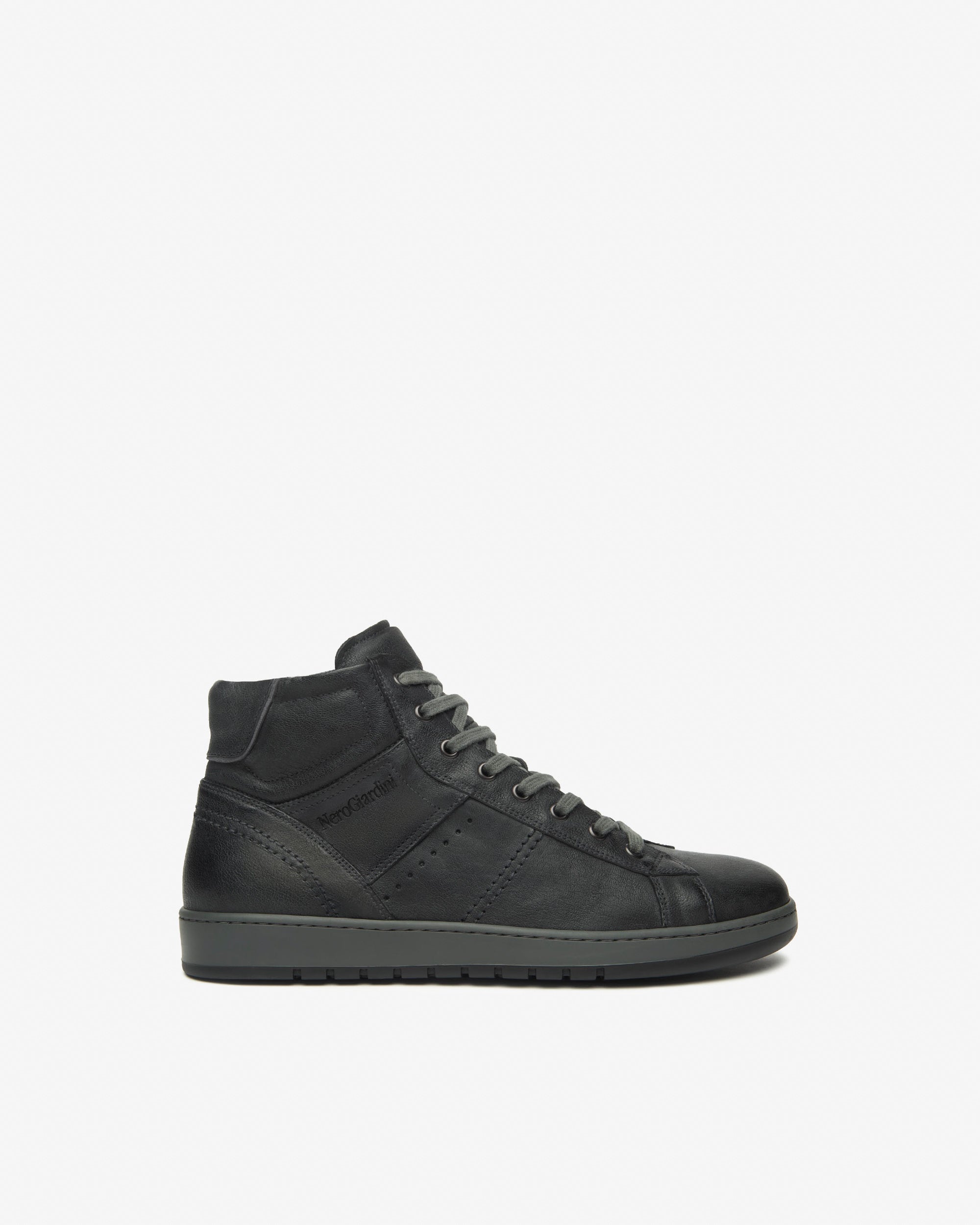 Nero Giardini Sneakers baskets cuir homme montantes