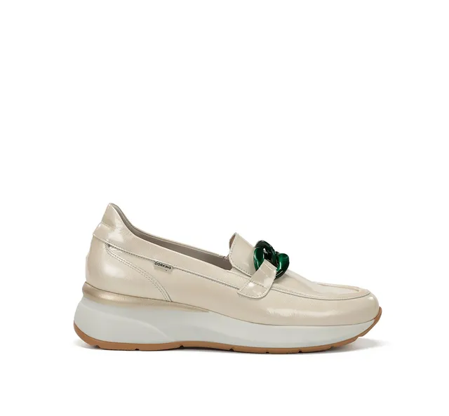 Dorking Flix D9671 mocassins femme taupe confort