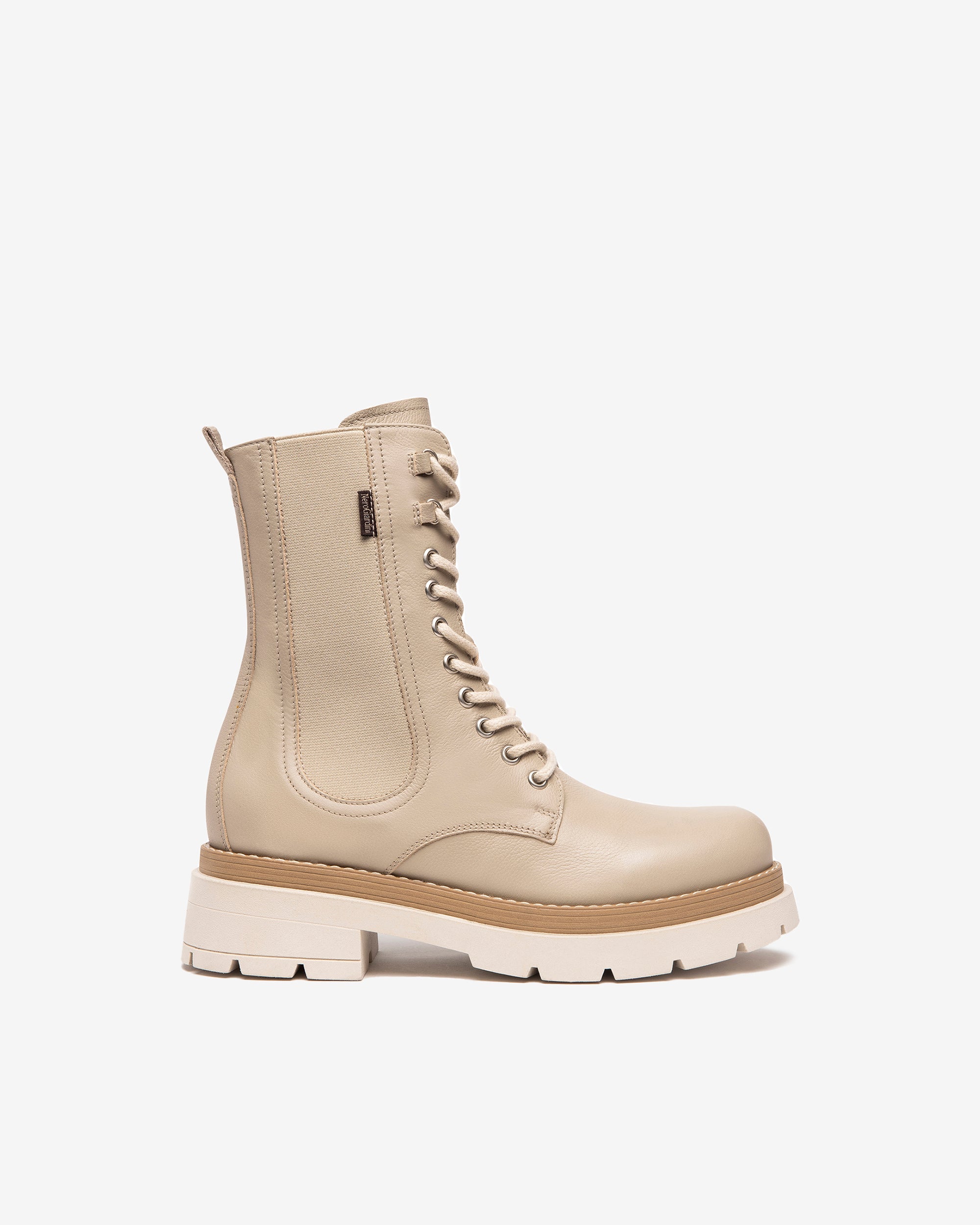 Nero Giardini Combat Boots bottines cuir femme noire 38